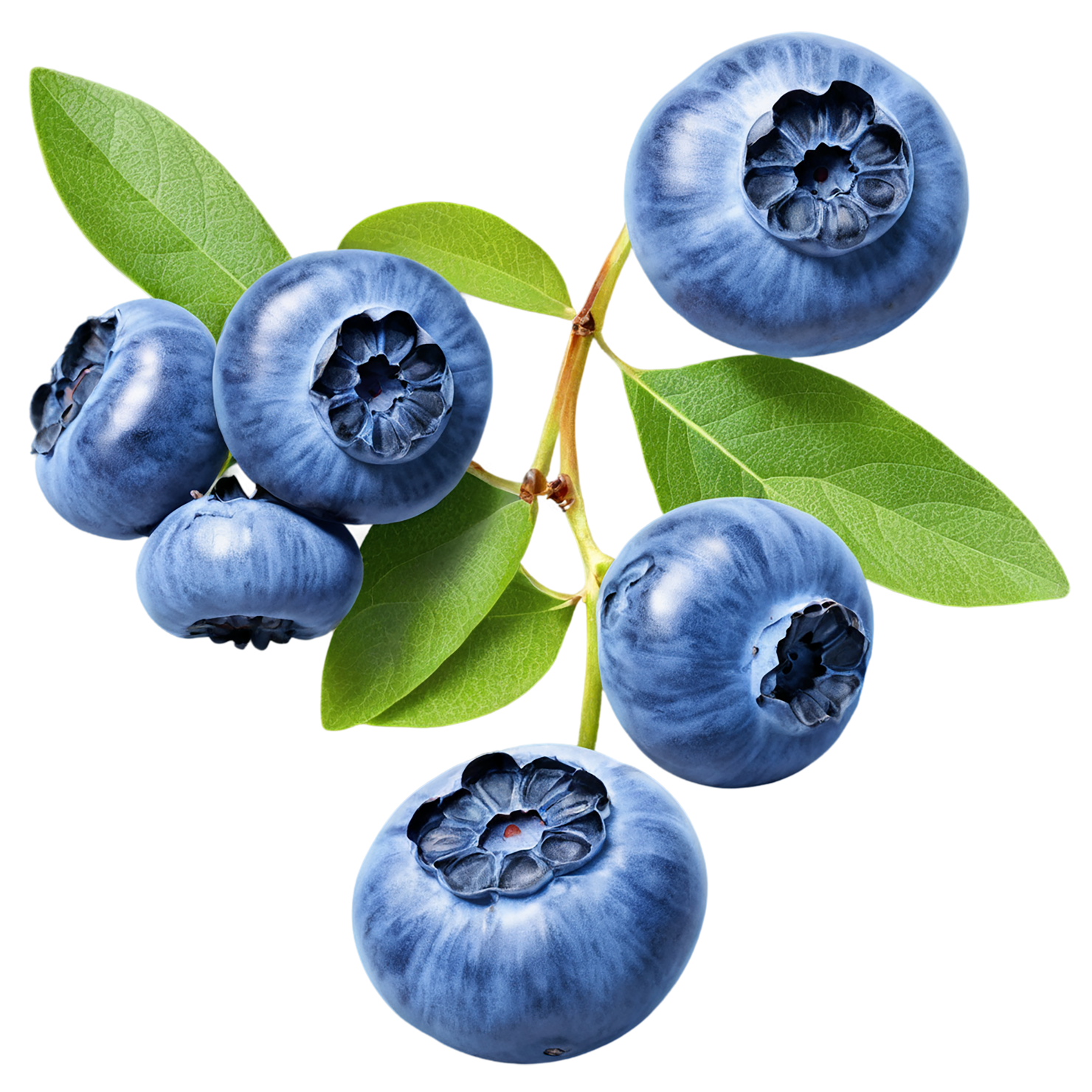 Blueberry fruit isolated on transparent background #546