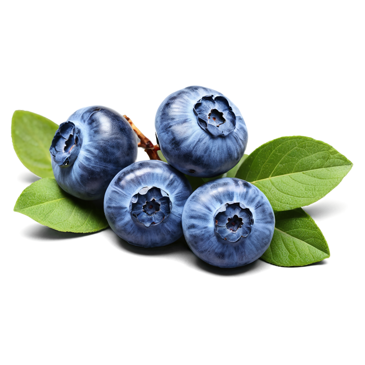 Blueberry fruit isolated on transparent background #559