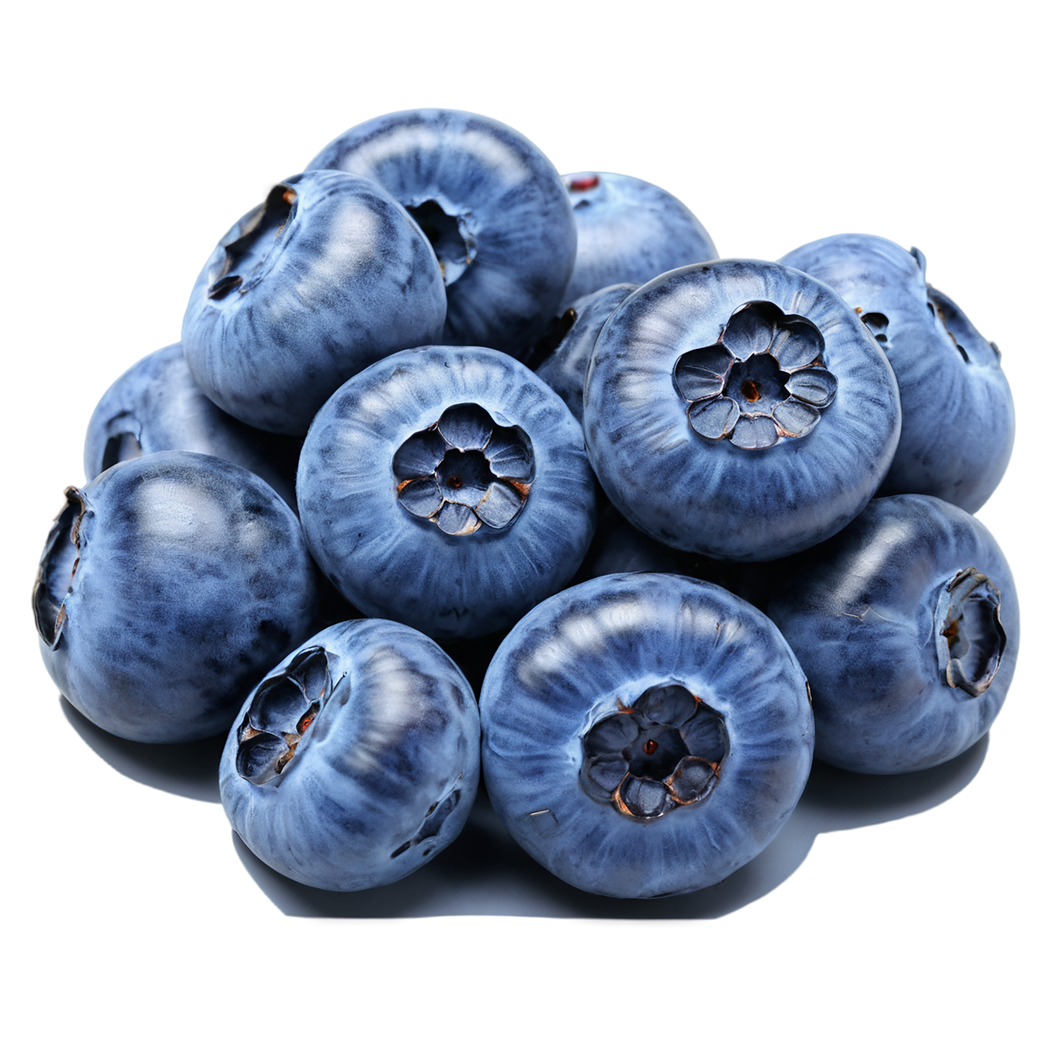 Blueberry fruit isolated on transparent background #563