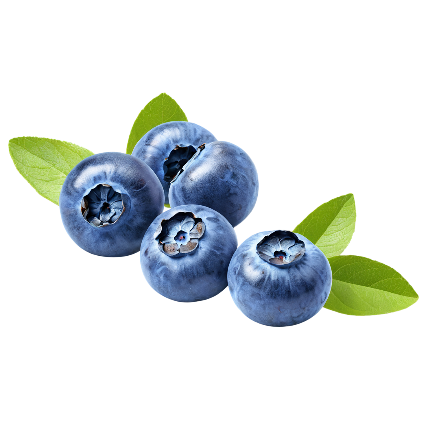 Blueberry fruit isolated on transparent background #574