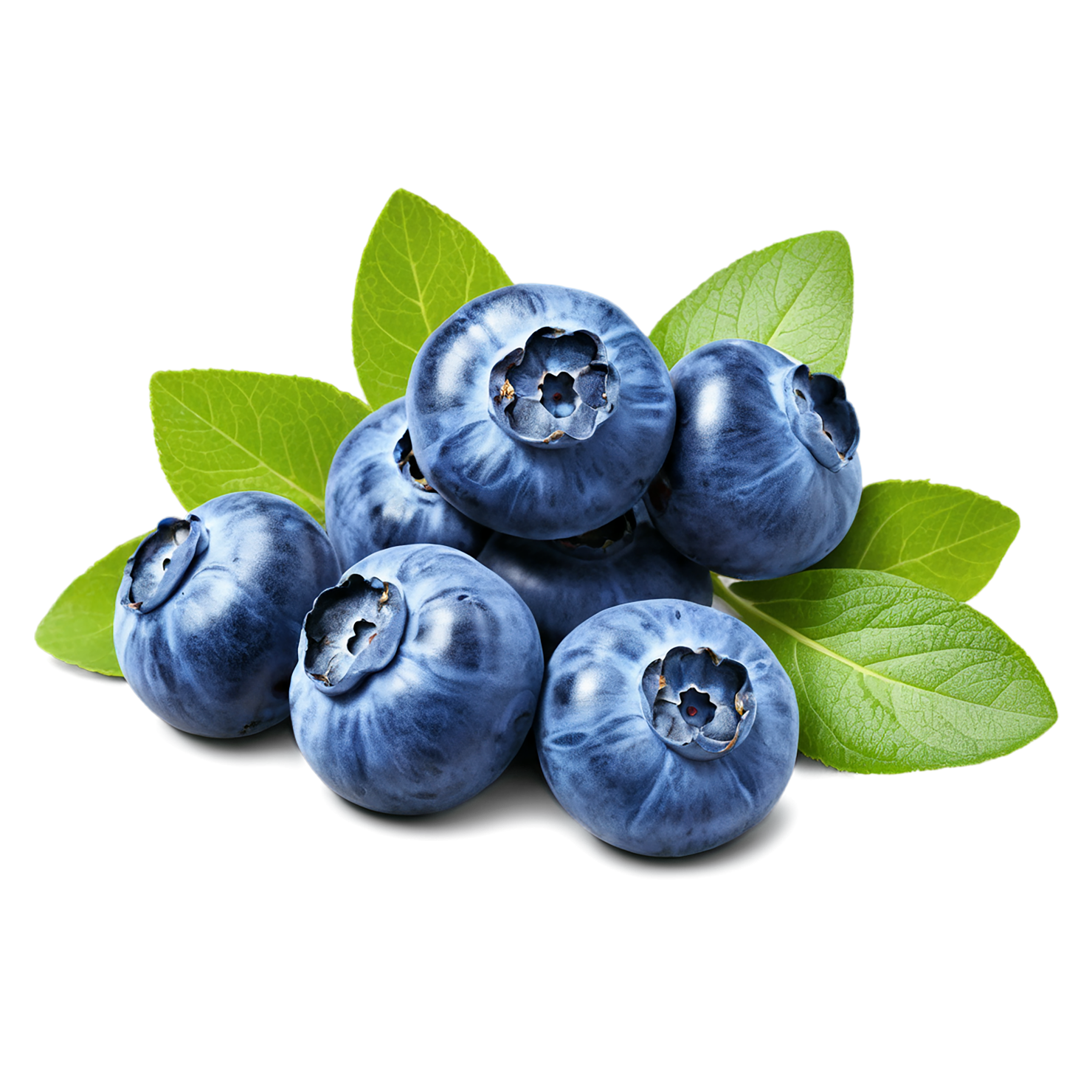 Blueberry fruit isolated on transparent background #586