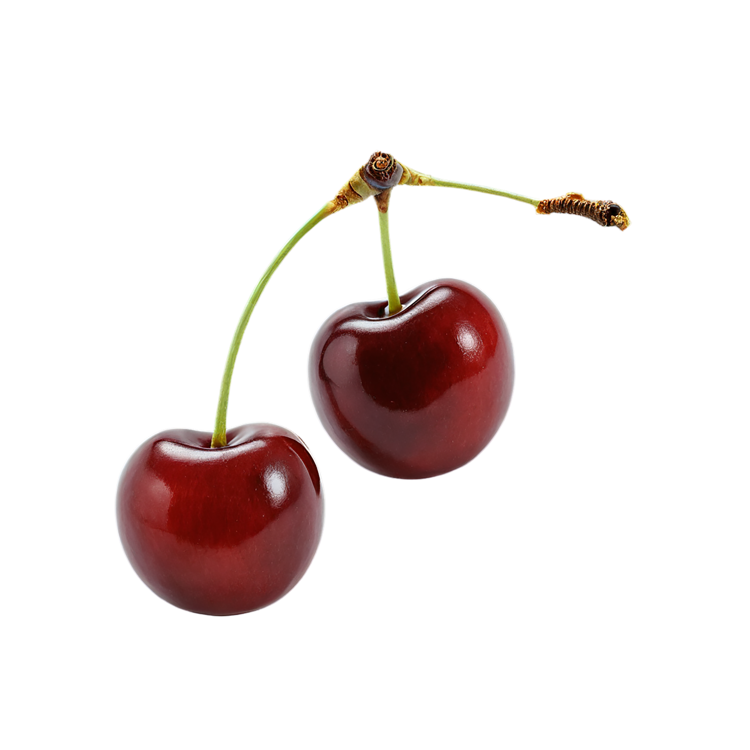 Cherry fruit isolated on transparent background #598