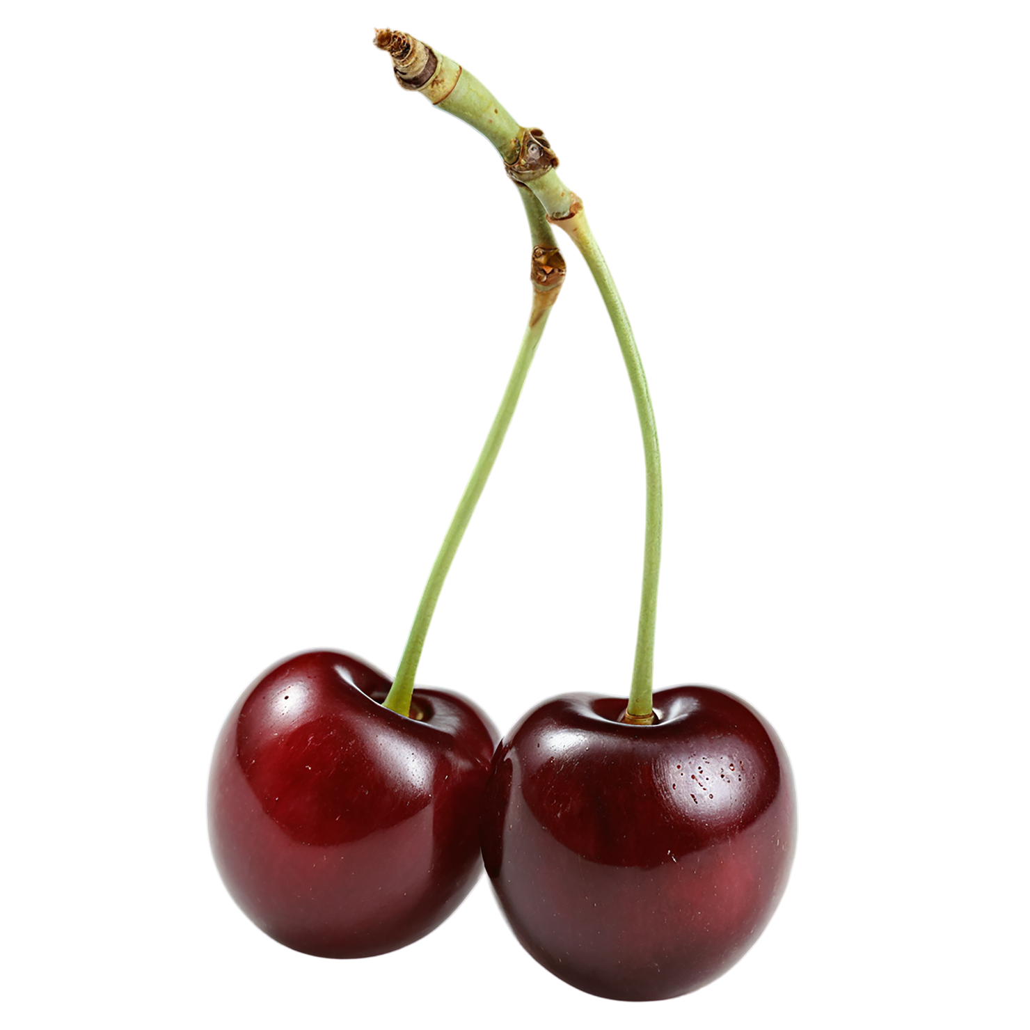 Cherry fruit isolated on transparent background #609