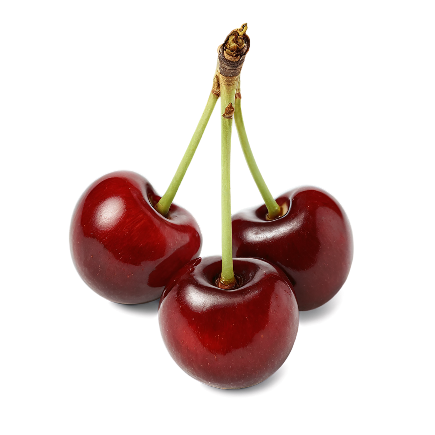 Cherry fruit isolated on transparent background #666