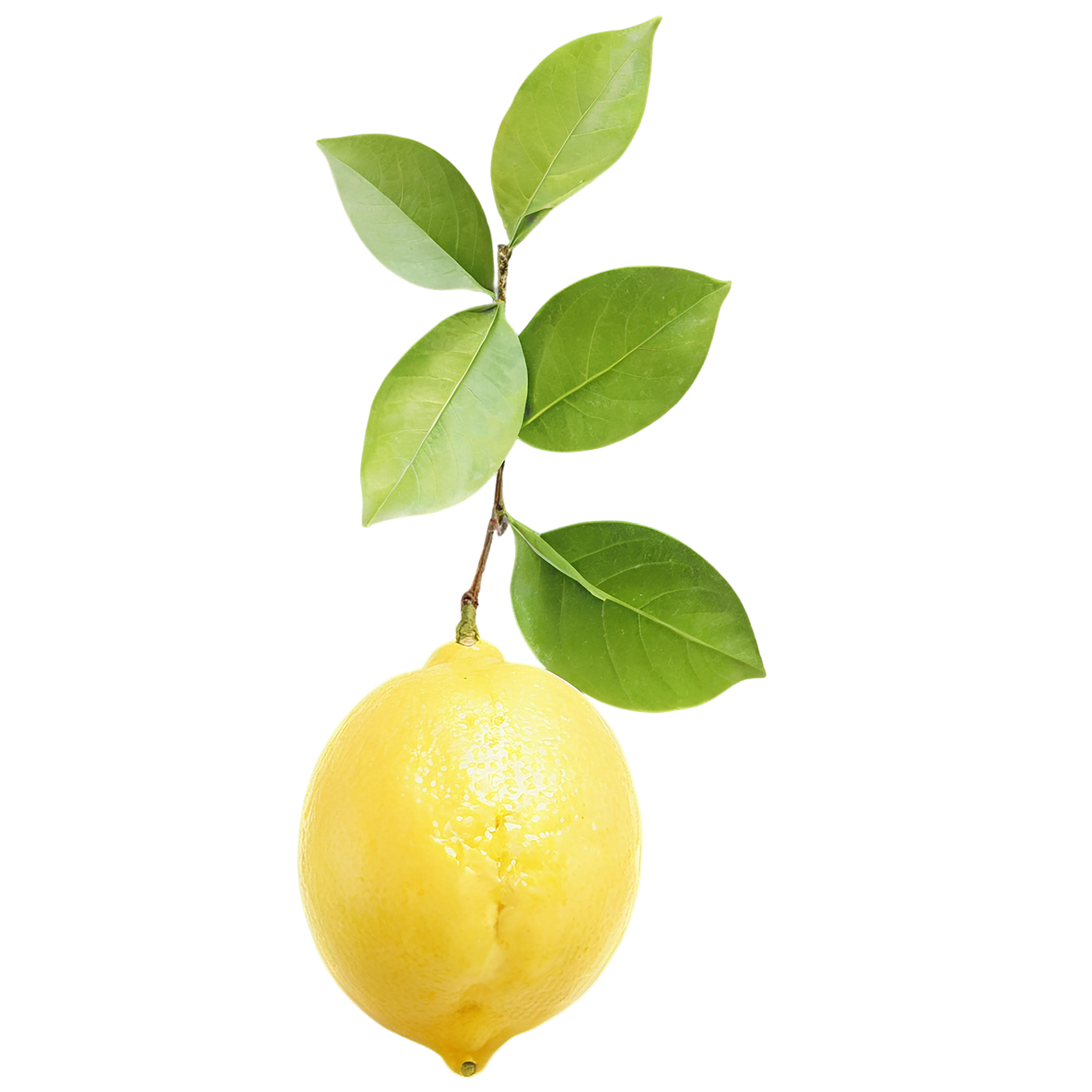 Lemon fruit isolated on transparent background #960