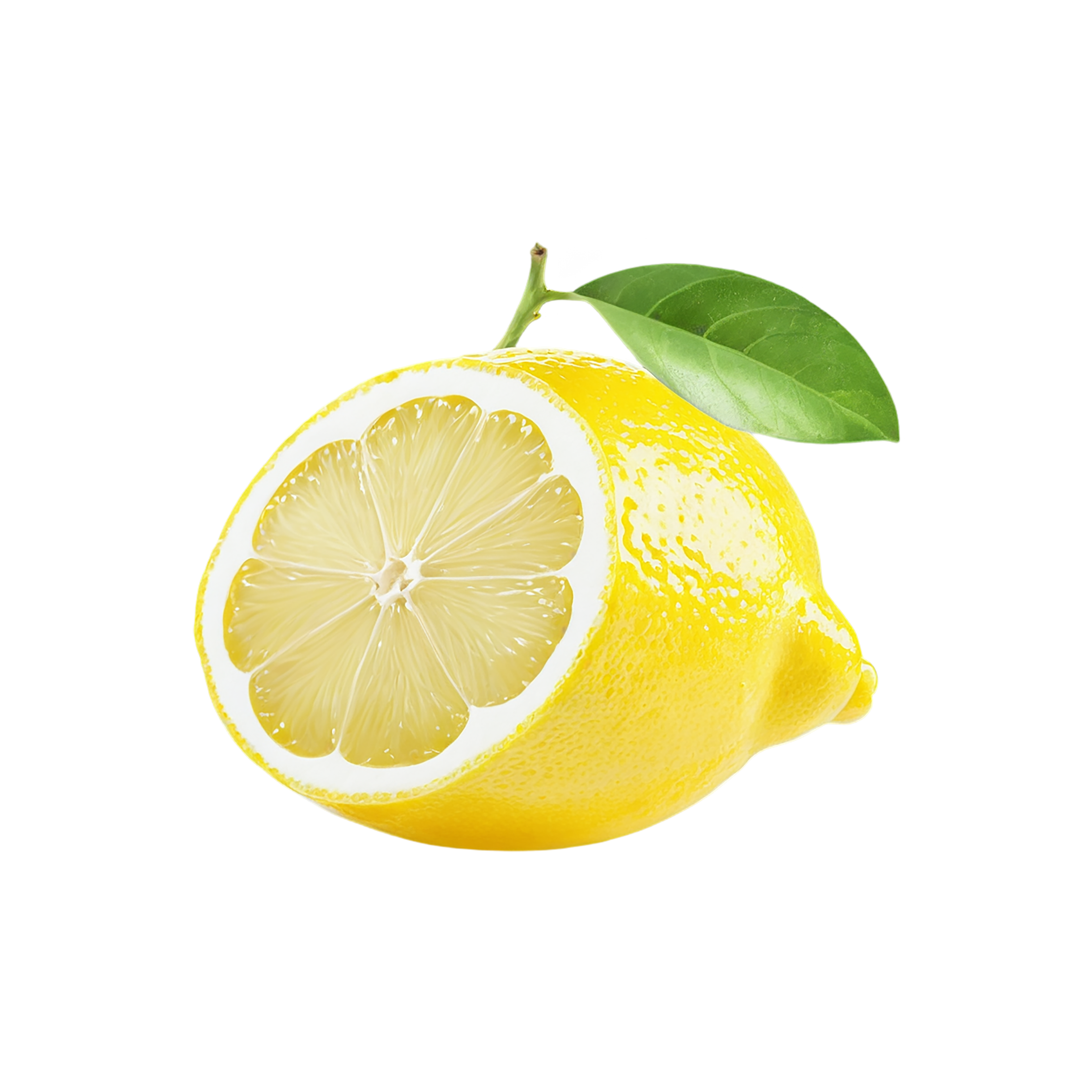 Lemon fruit isolated on transparent background #968