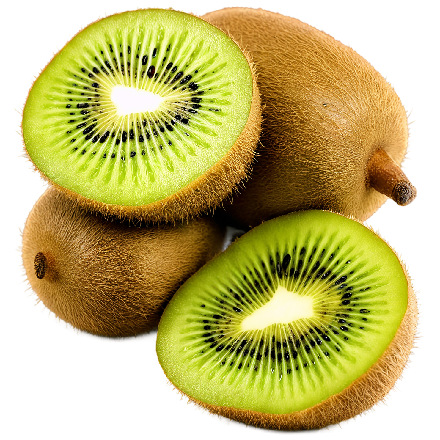 Kiwi fruit isolated on transparent background #848