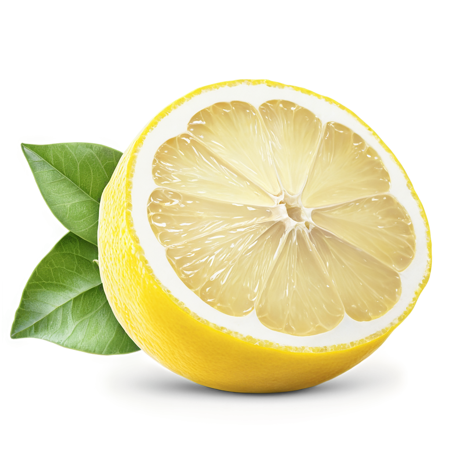 Lemon fruit isolated on transparent background #888