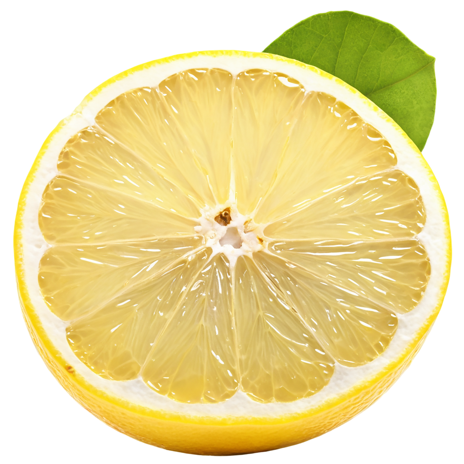 Lemon fruit isolated on transparent background #890