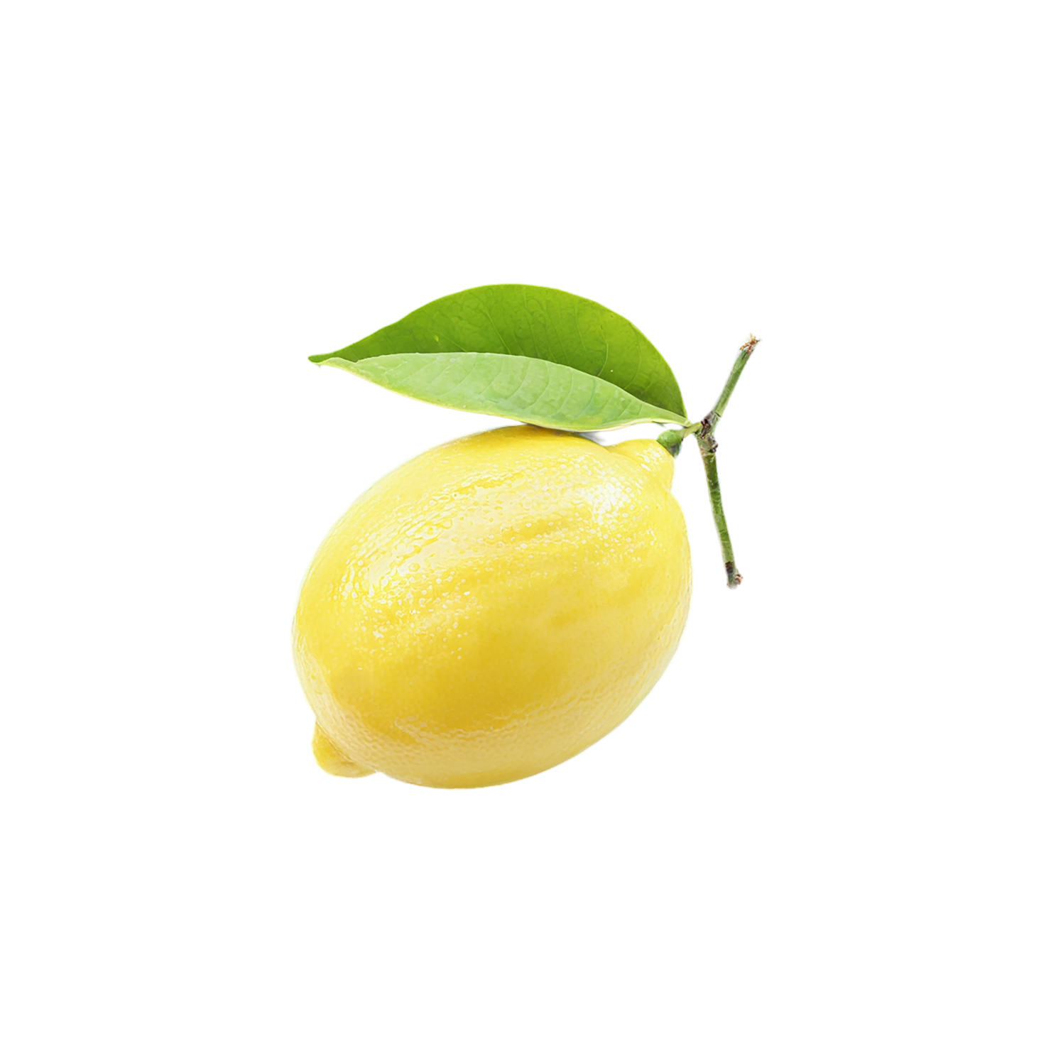 Lemon fruit isolated on transparent background #892