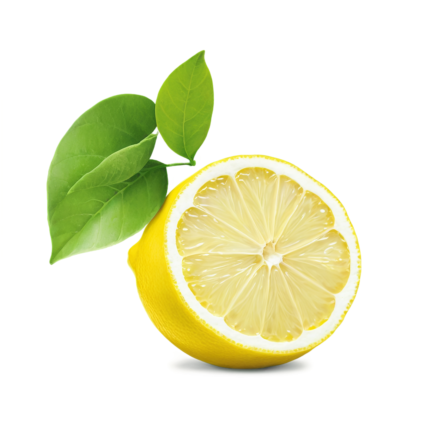 Lemon fruit isolated on transparent background #893