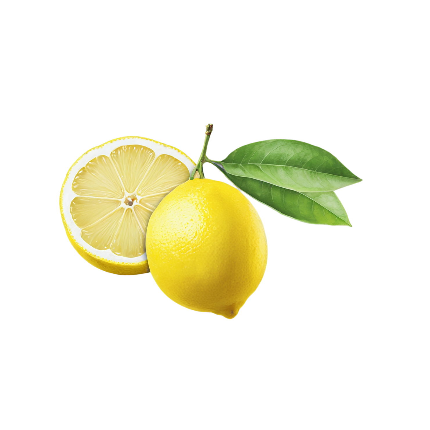 Lemon fruit isolated on transparent background #897