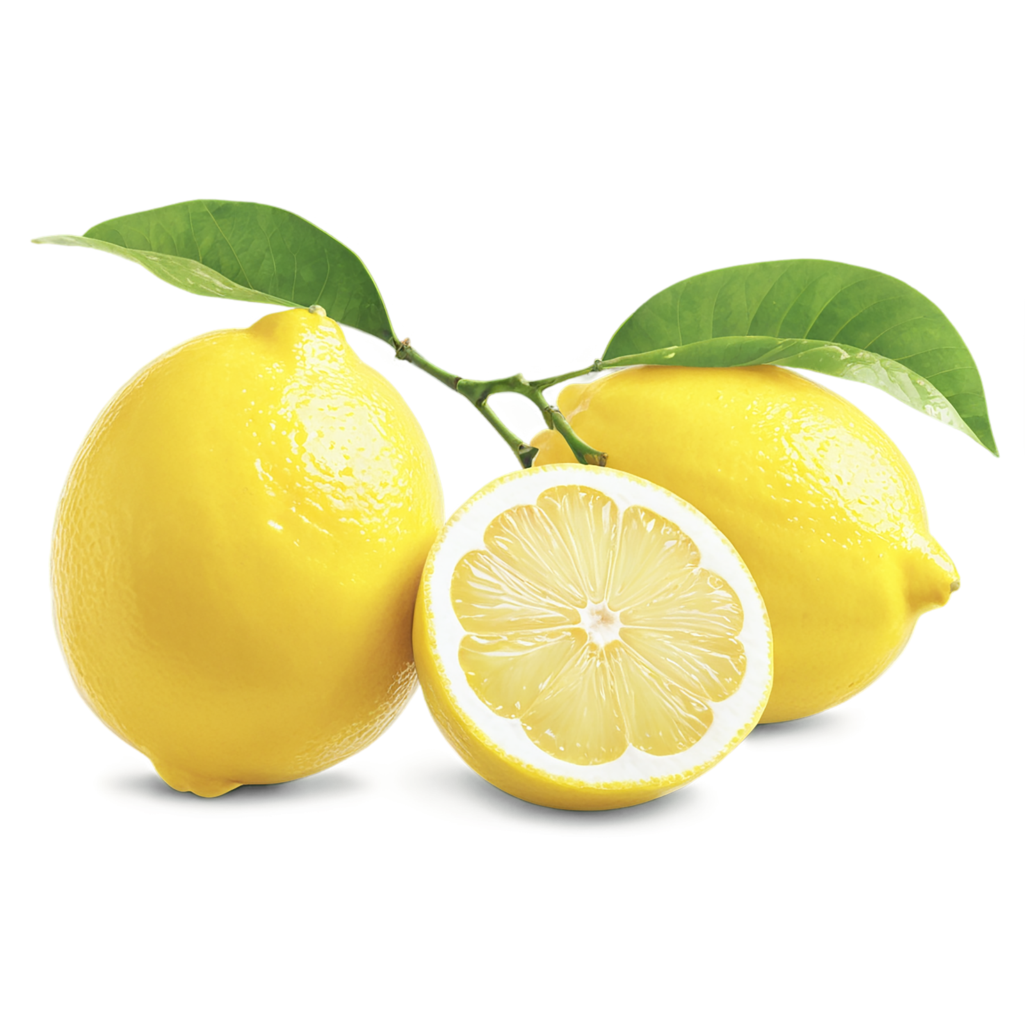 Lemon fruit isolated on transparent background #909