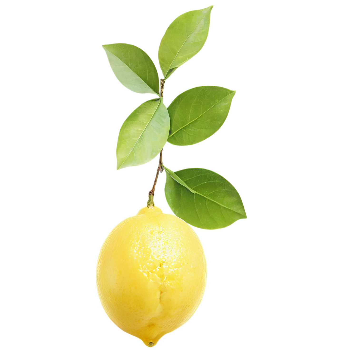 Lemon fruit isolated on transparent background #960
