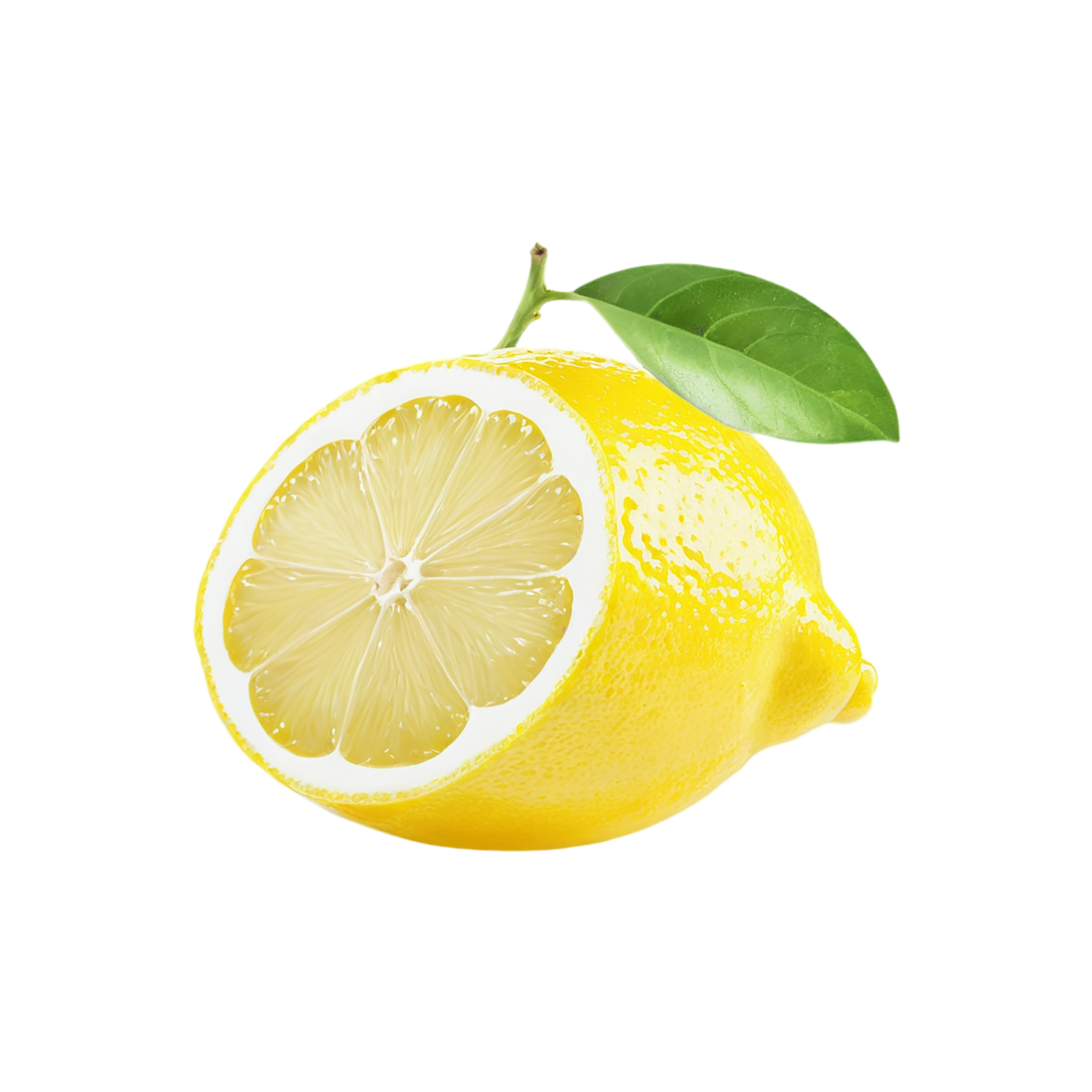 Lemon fruit isolated on transparent background #968