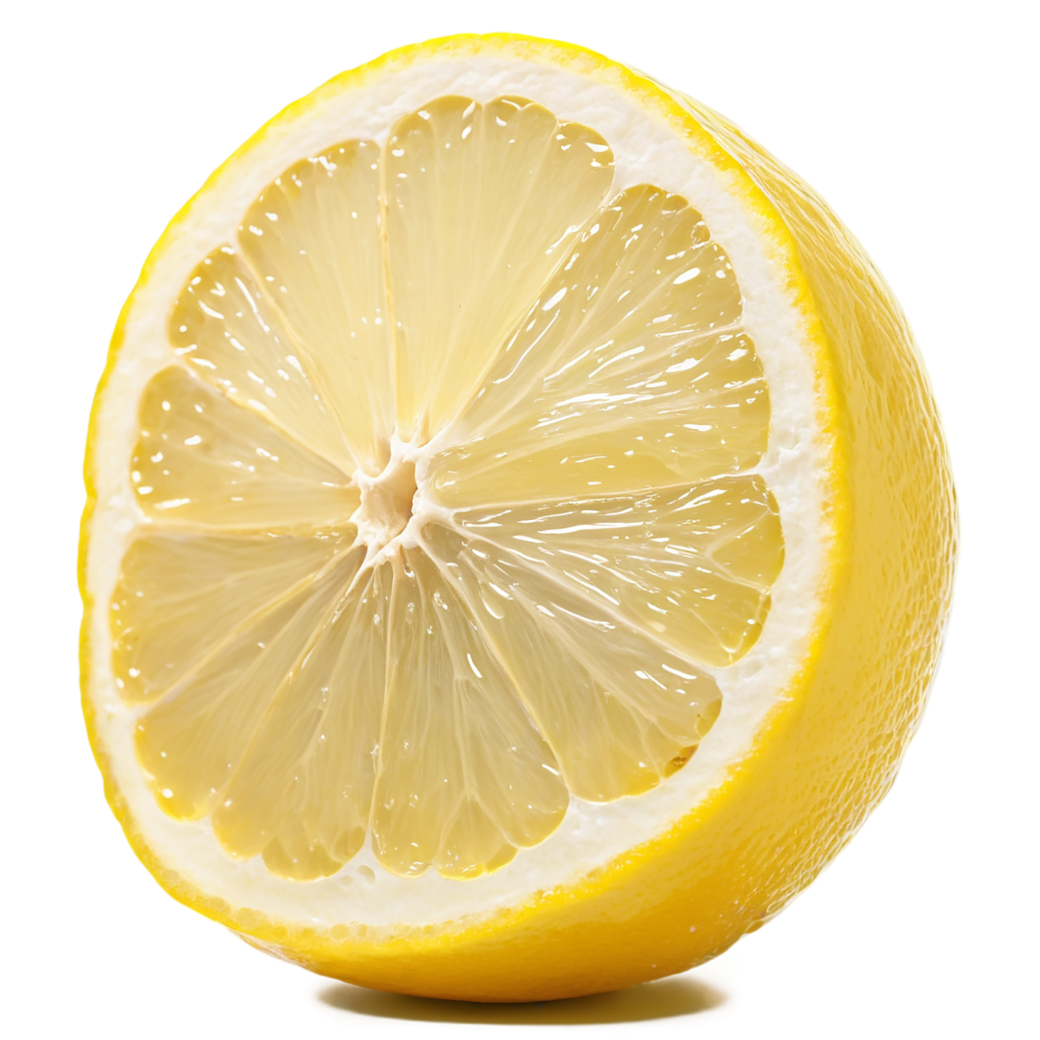 Lemon fruit isolated on transparent background #973