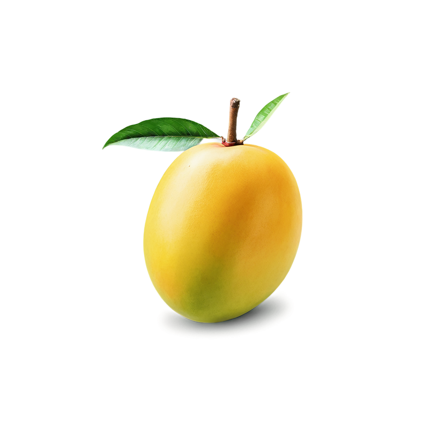 Mango fruit with leaf isolated on transparent background #1101