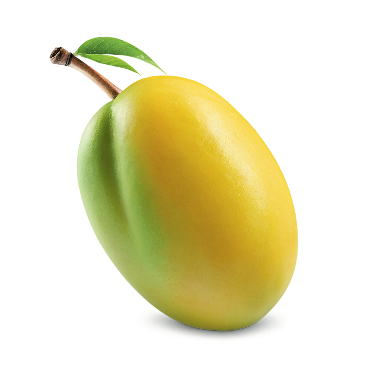 Mango fruit with leaf isolated on transparent background #1106