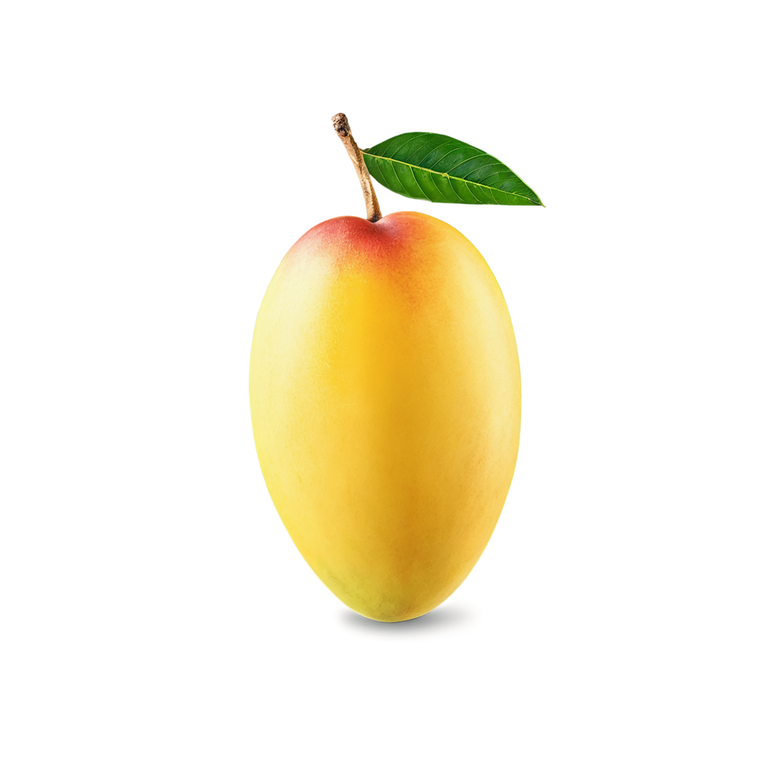Mango fruit with leaf isolated on transparent background #1125