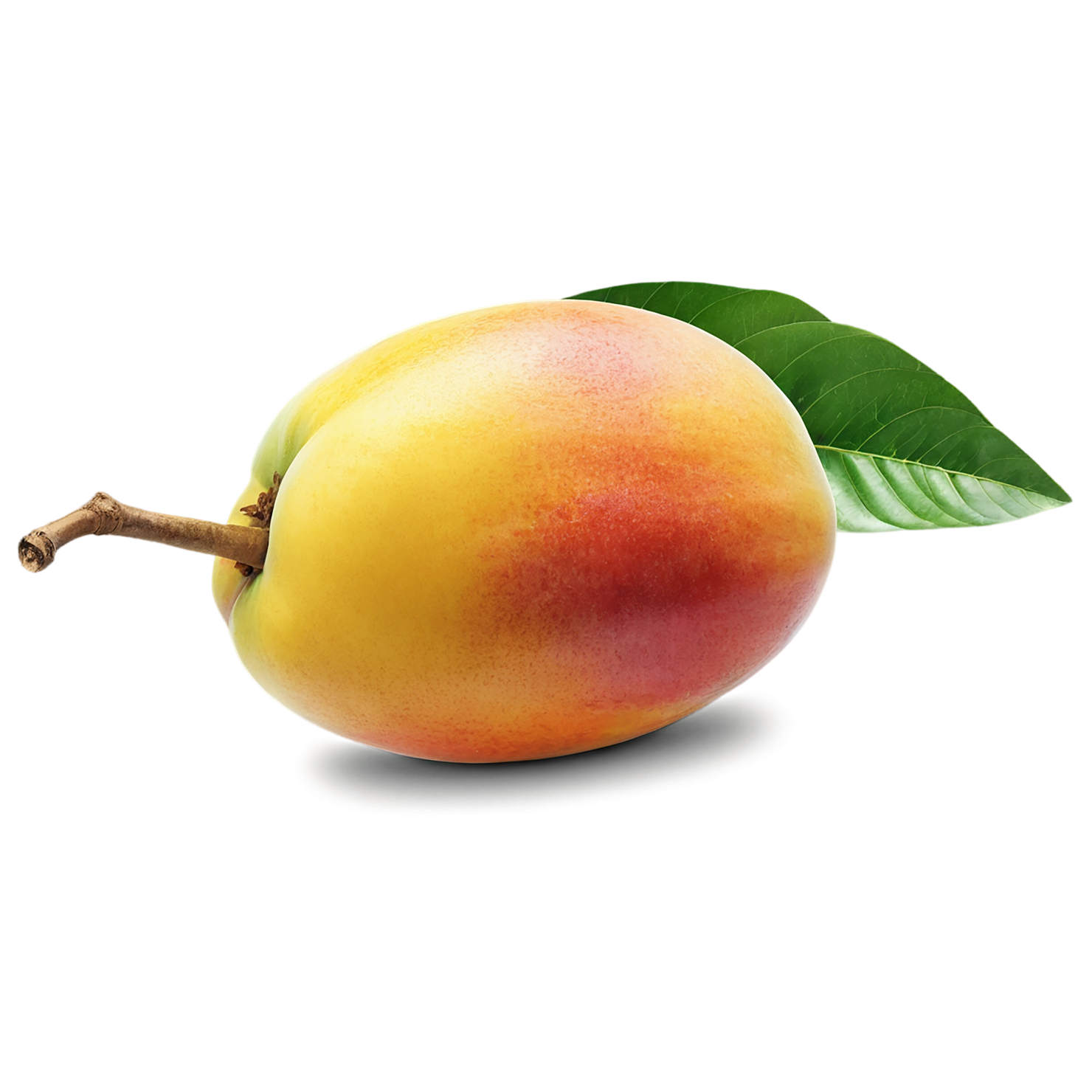 Mango fruit with leaf isolated on transparent background #1162