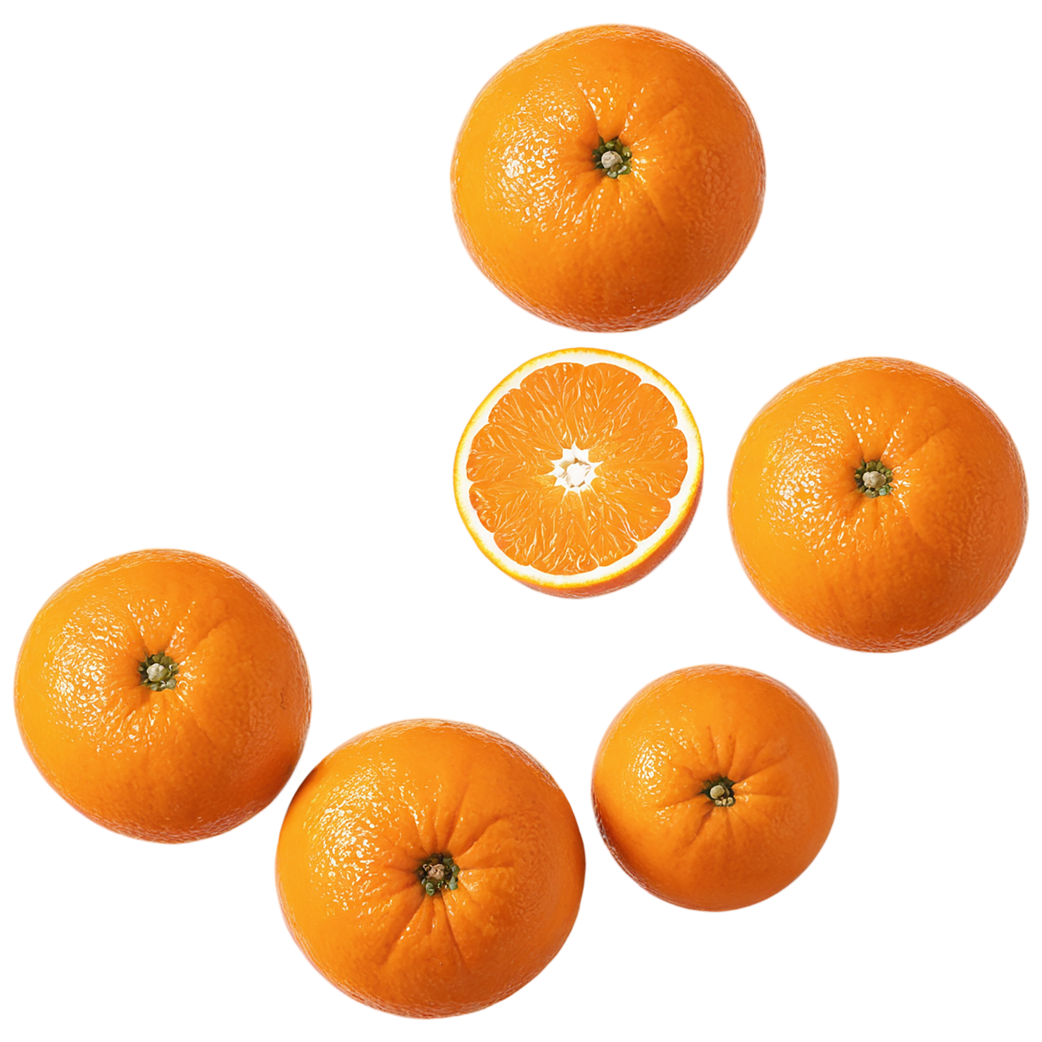 Orange fruit isolated on transparent background #1241