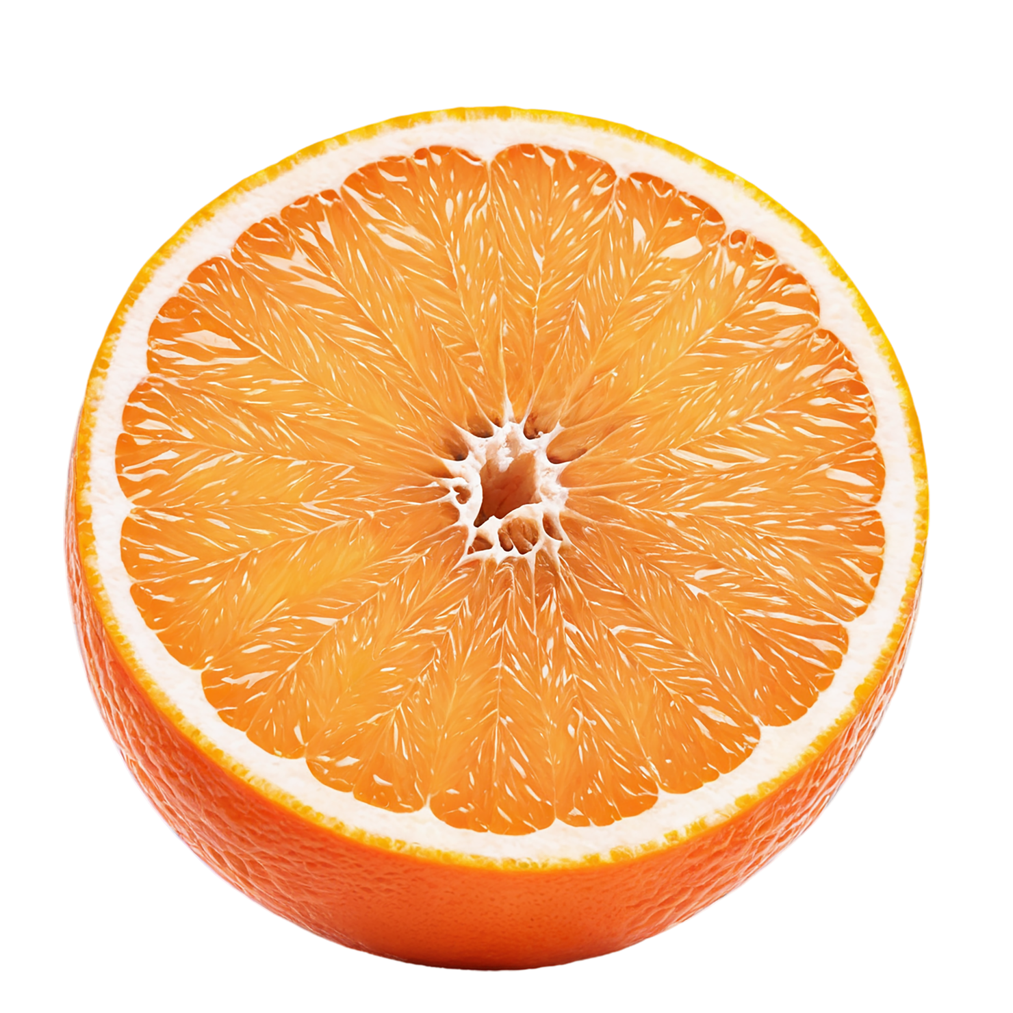 Orange fruit isolated on transparent background #1242