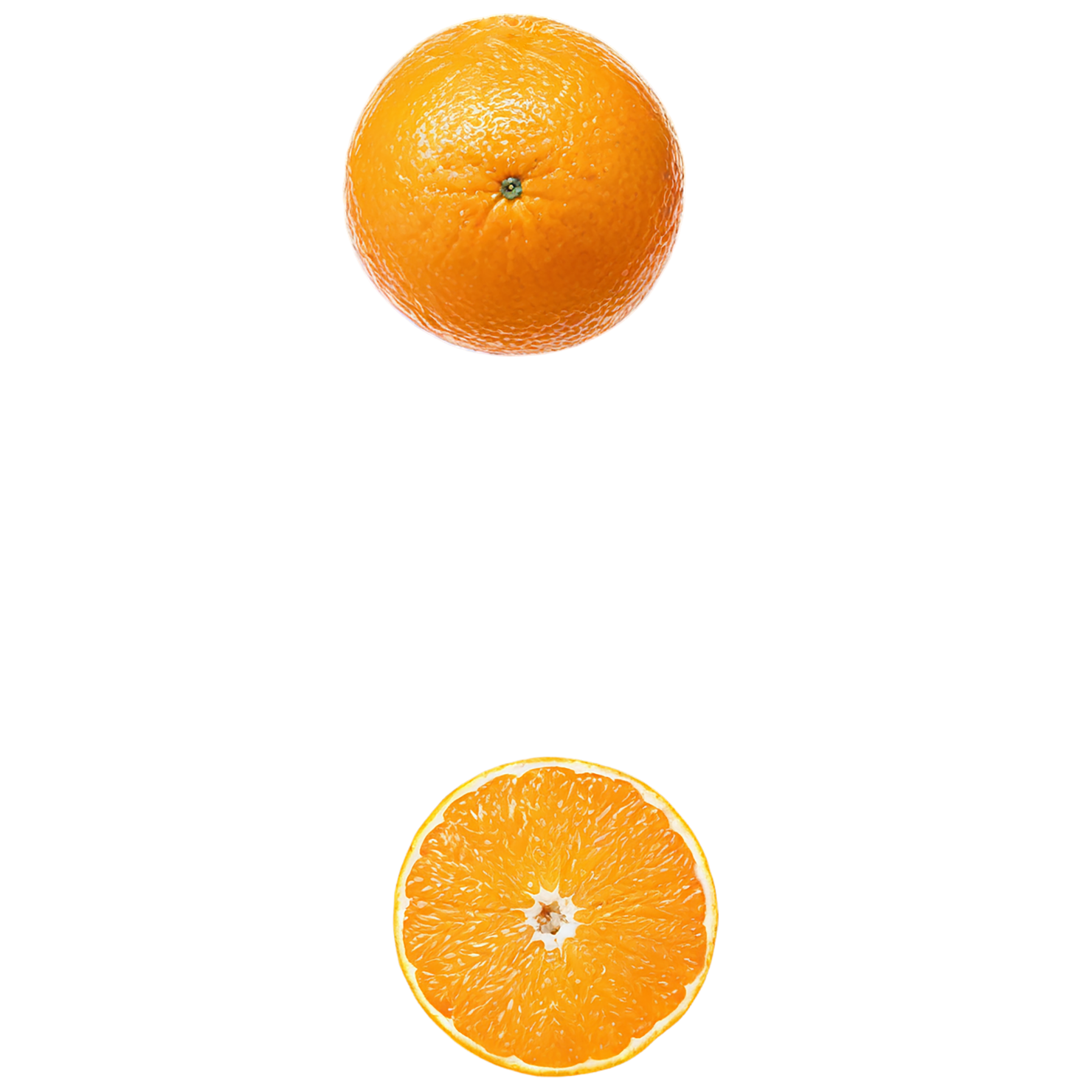 Orange fruit isolated on transparent background #1249