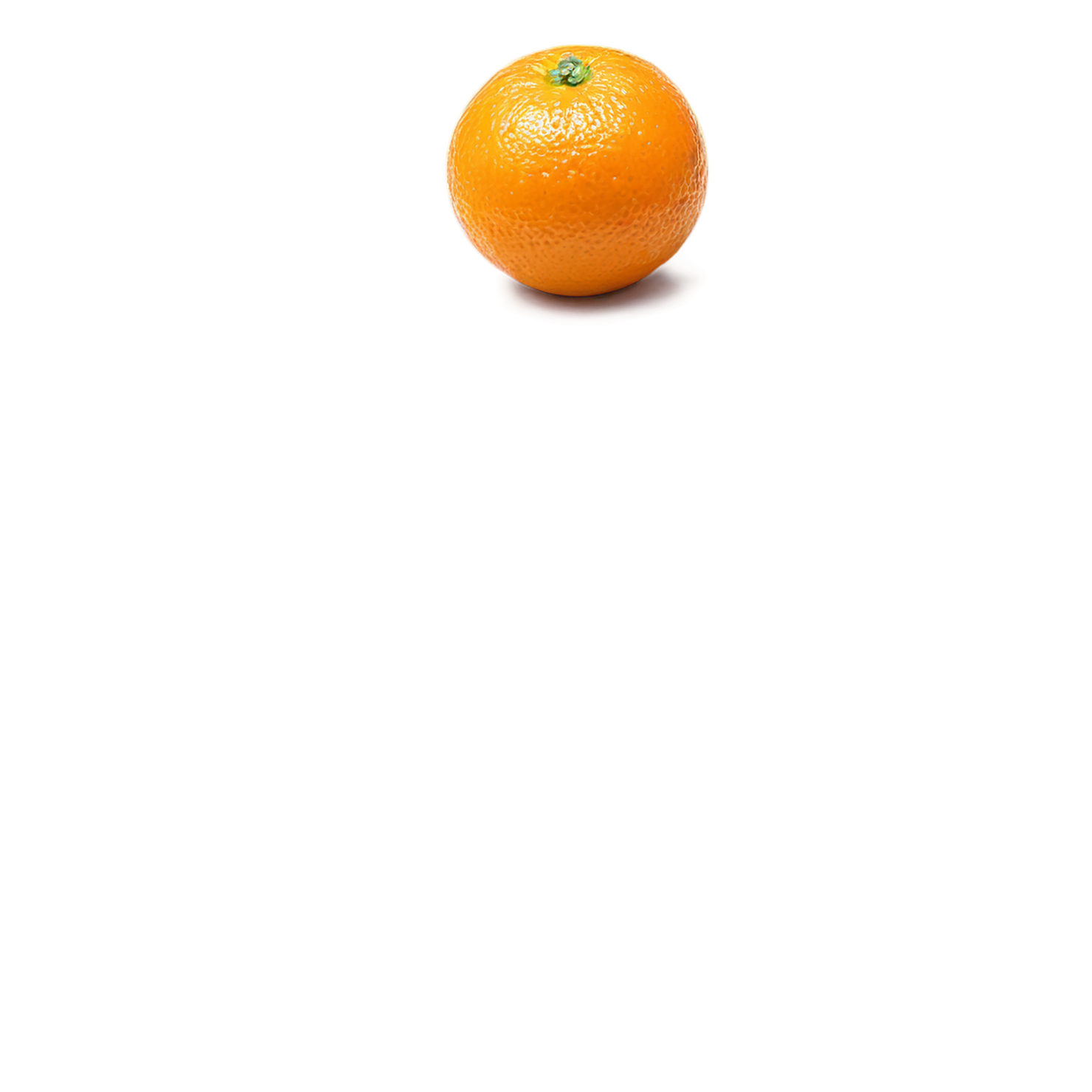 Orange fruit isolated on transparent background #1274