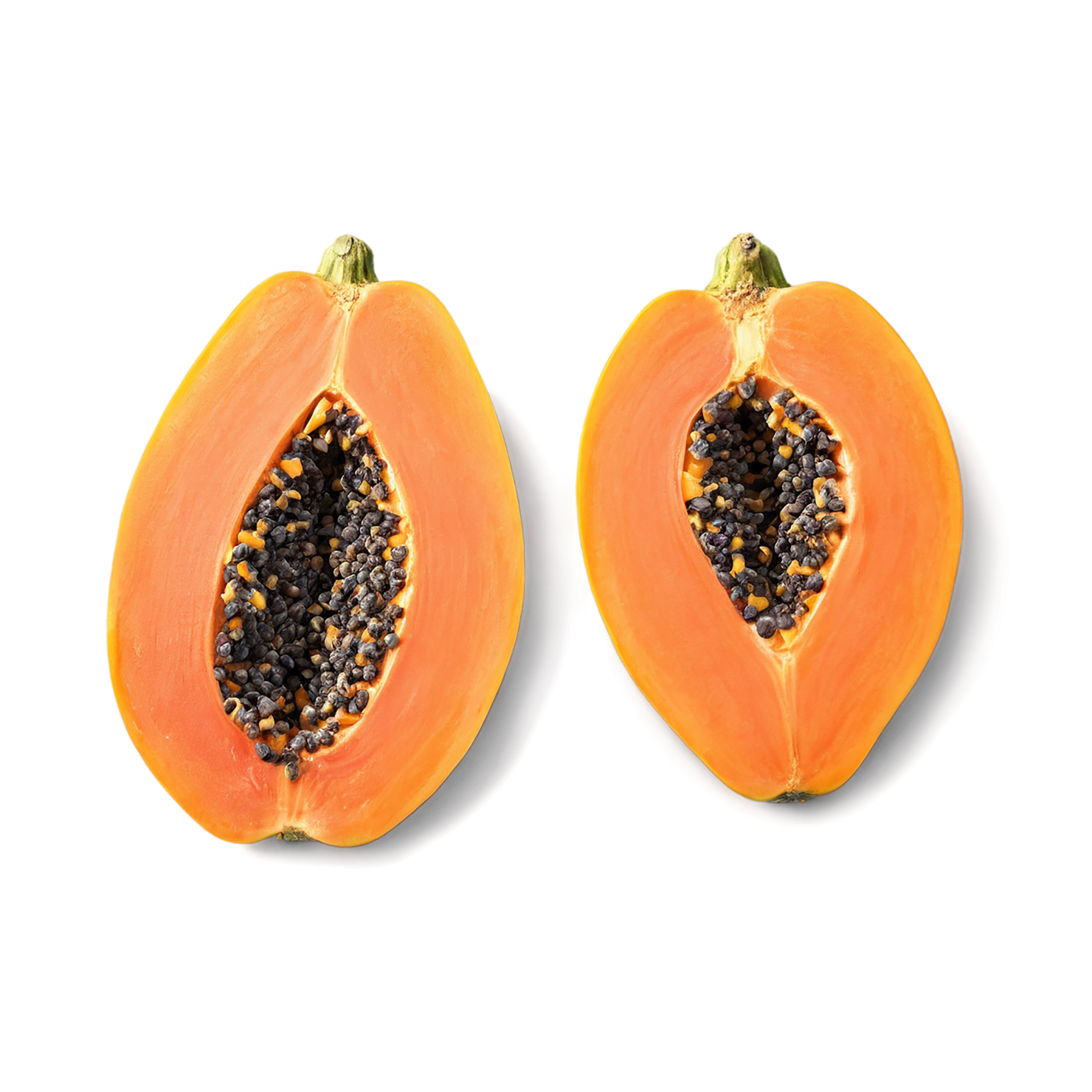 Papaya fruit isolated on transparent background #1285