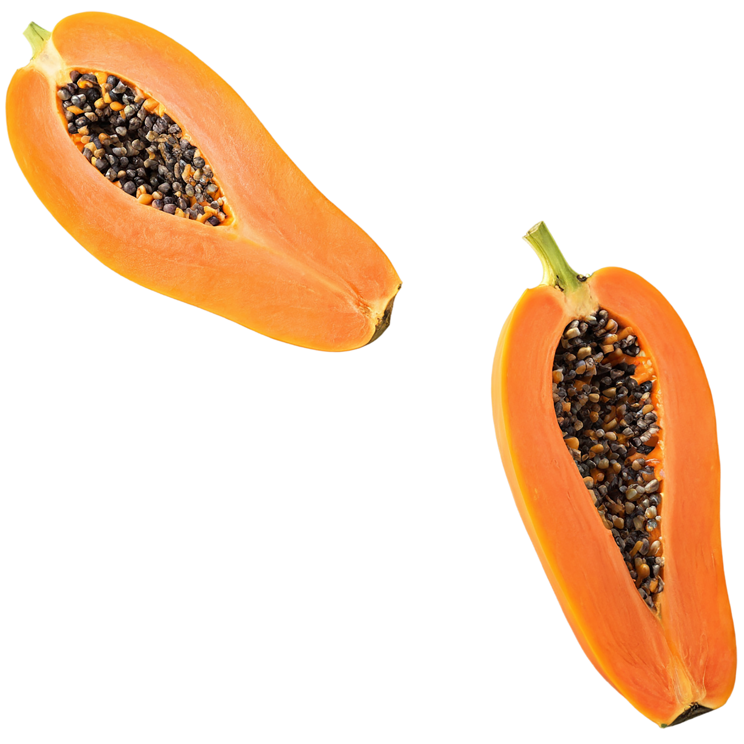 Papaya fruit isolated on transparent background #1289