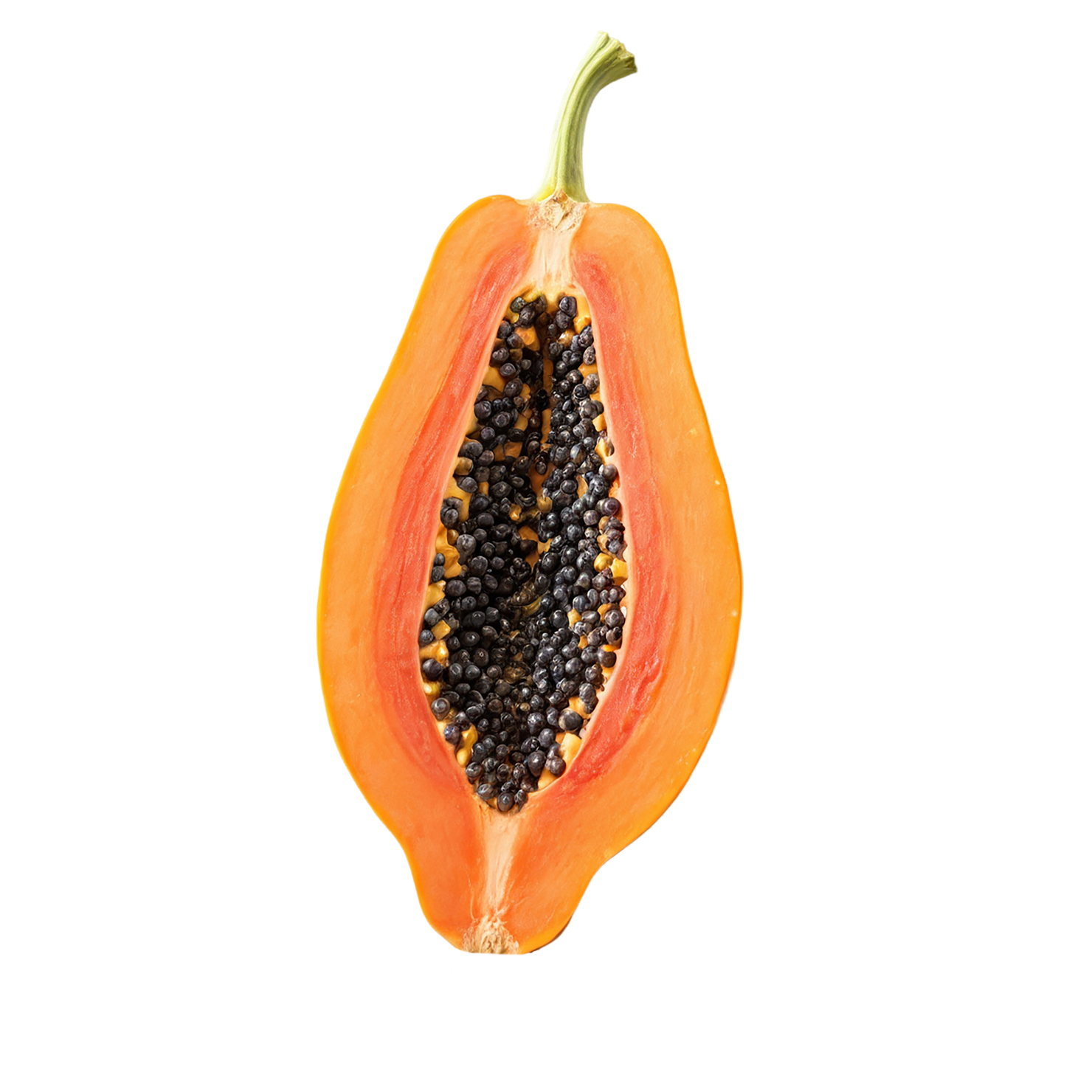 Papaya fruit isolated on transparent background #1294