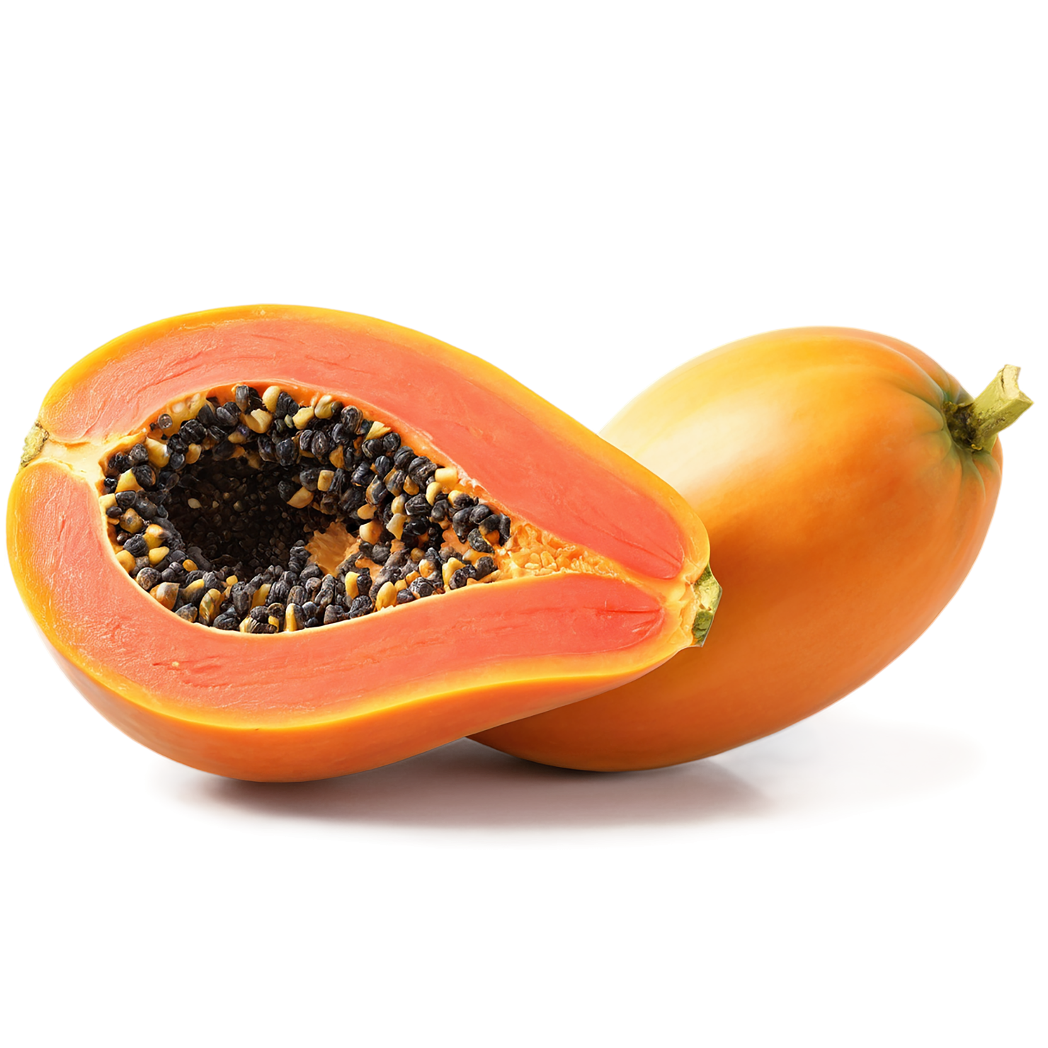 Papaya fruit isolated on transparent background #1298