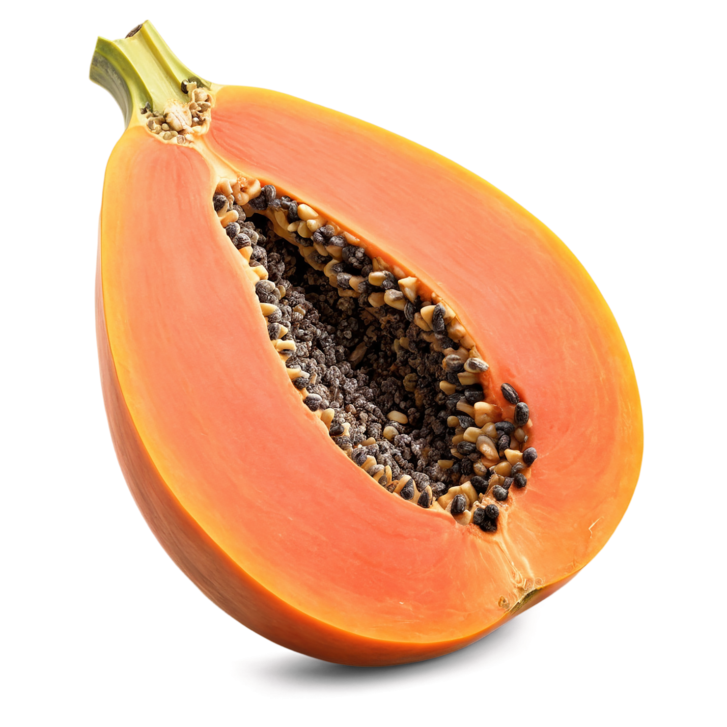 Papaya fruit isolated on transparent background #1303