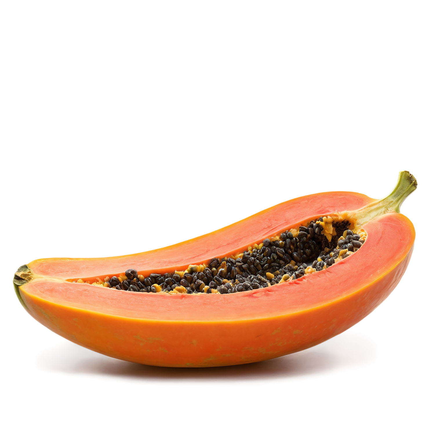Papaya fruit isolated on transparent background #1306