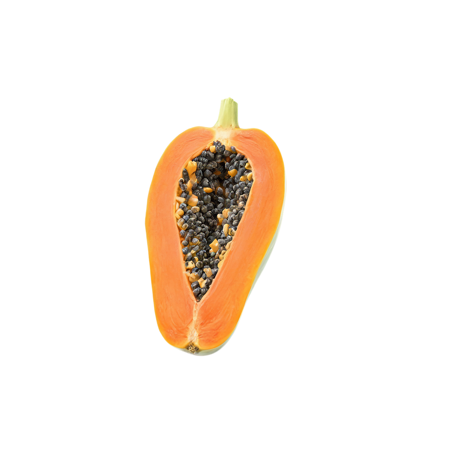 Papaya fruit isolated on transparent background #1307