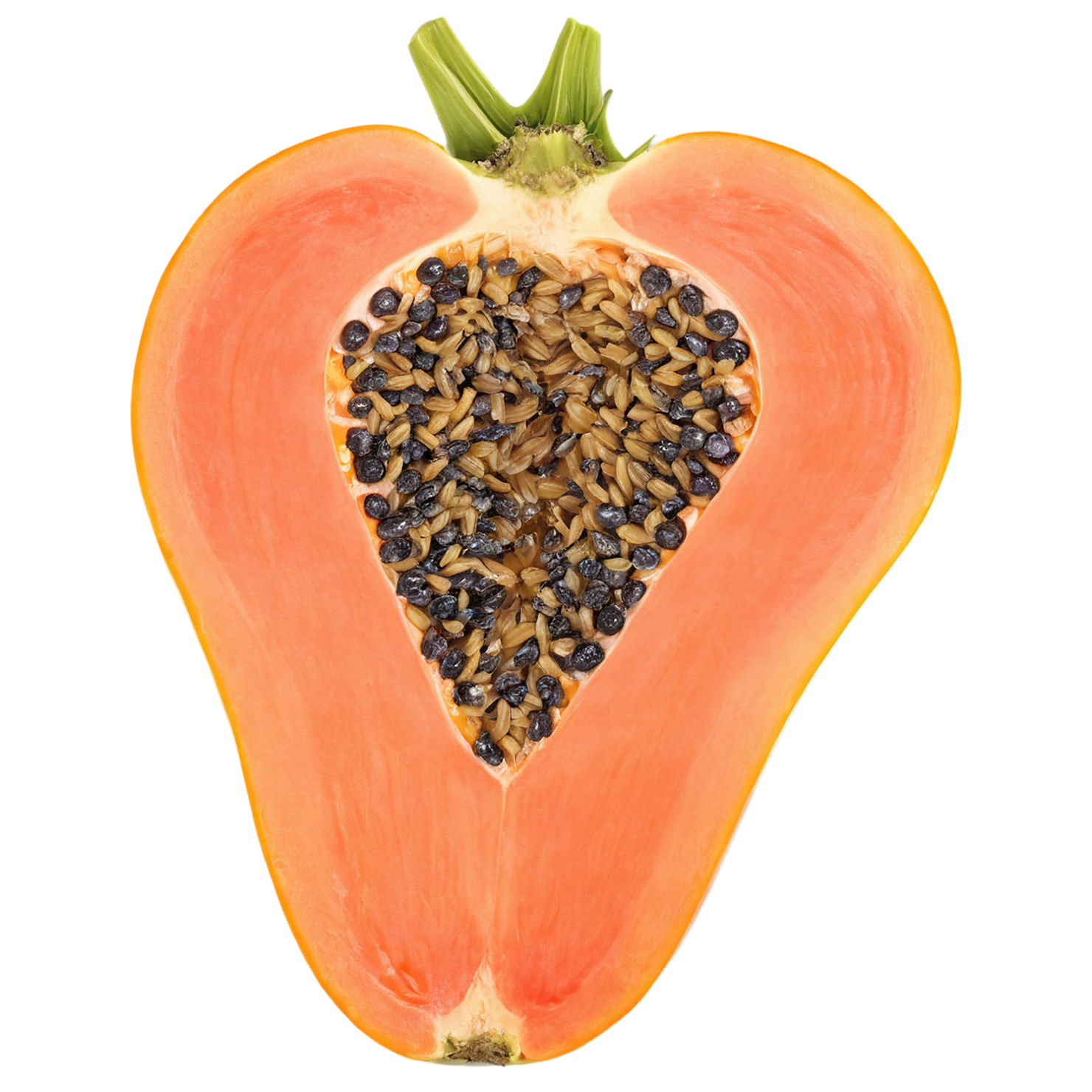 Papaya fruit isolated on transparent background #1309