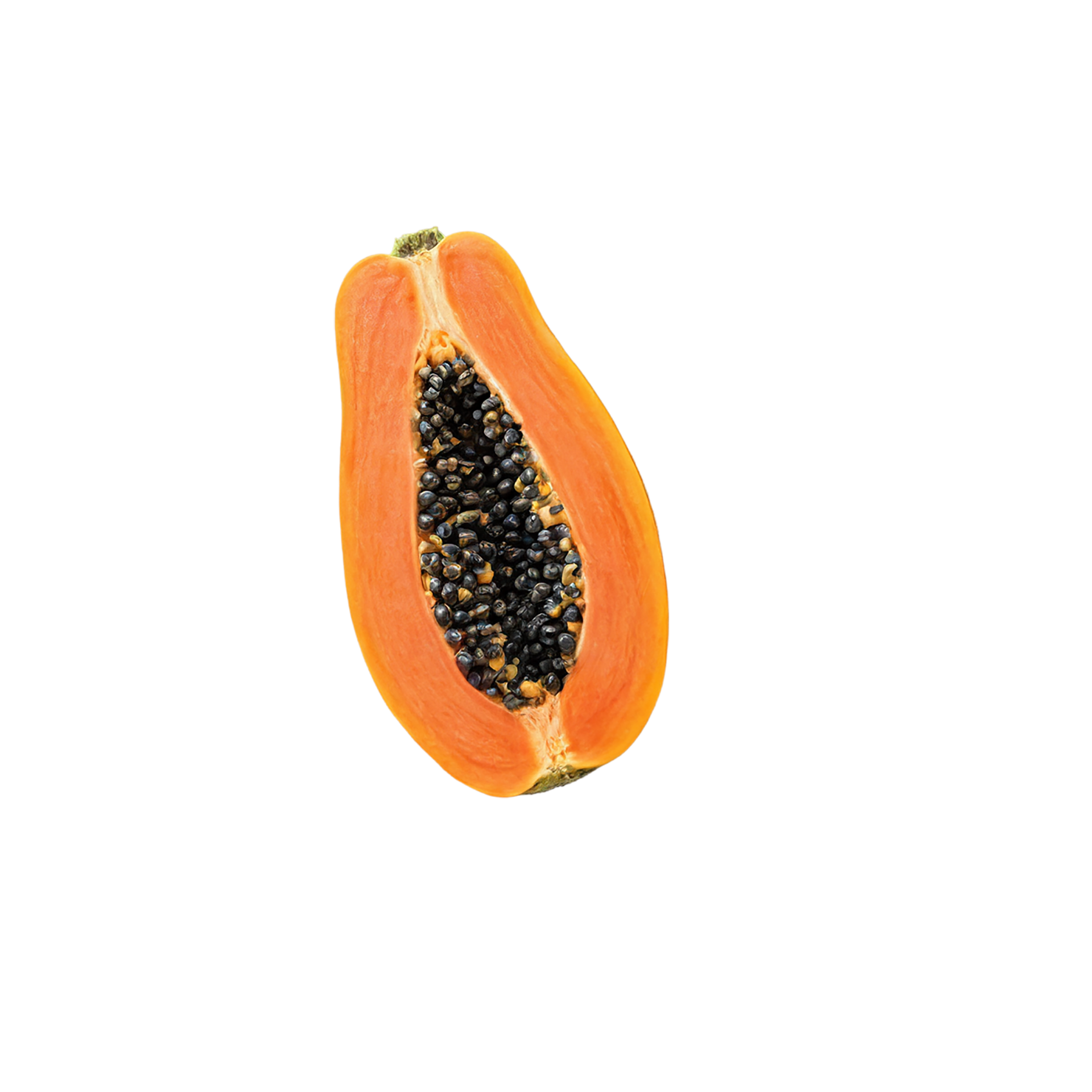 Papaya fruit isolated on transparent background #1317