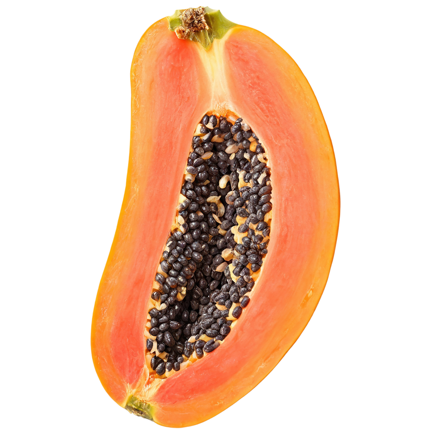 Papaya fruit isolated on transparent background #1319