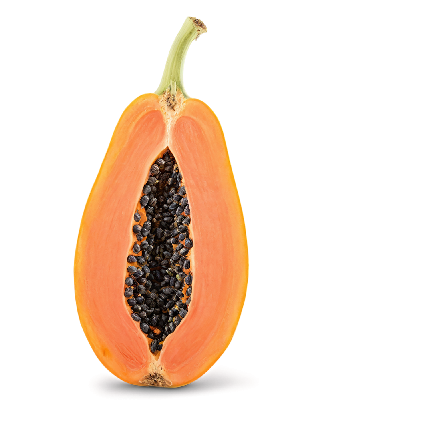 Papaya fruit isolated on transparent background #1323