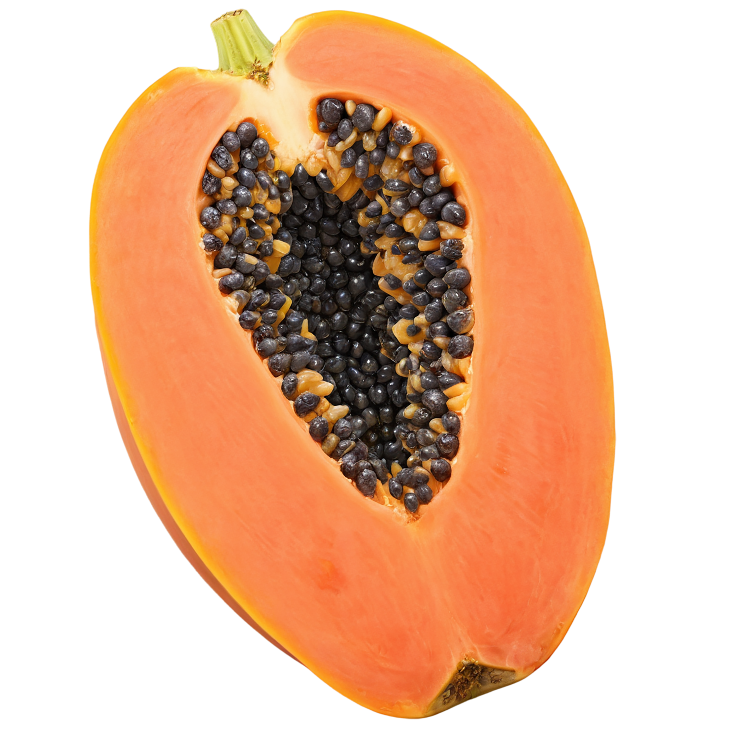 Papaya fruit isolated on transparent background #1326