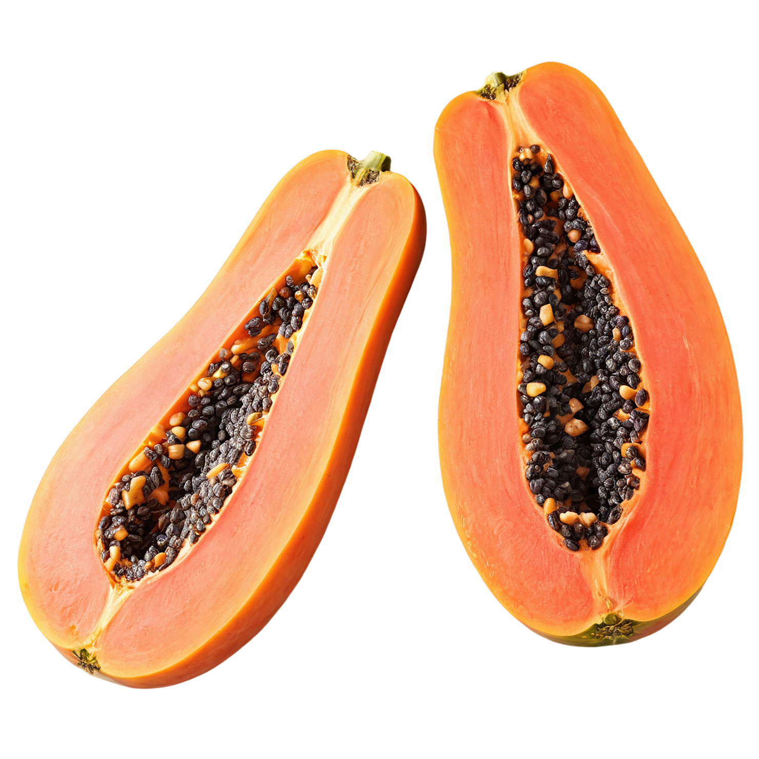 Papaya fruit isolated on transparent background #1329