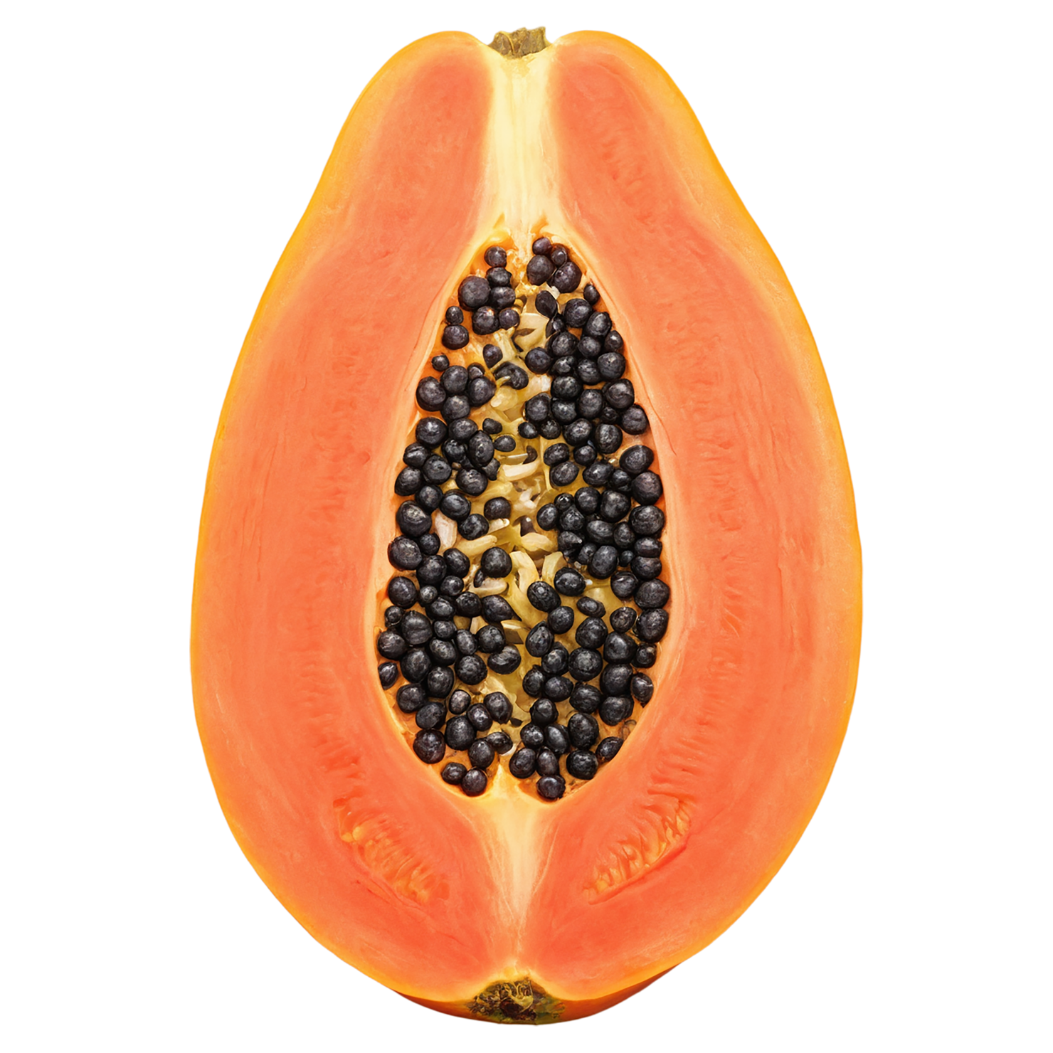 Papaya fruit isolated on transparent background #1330