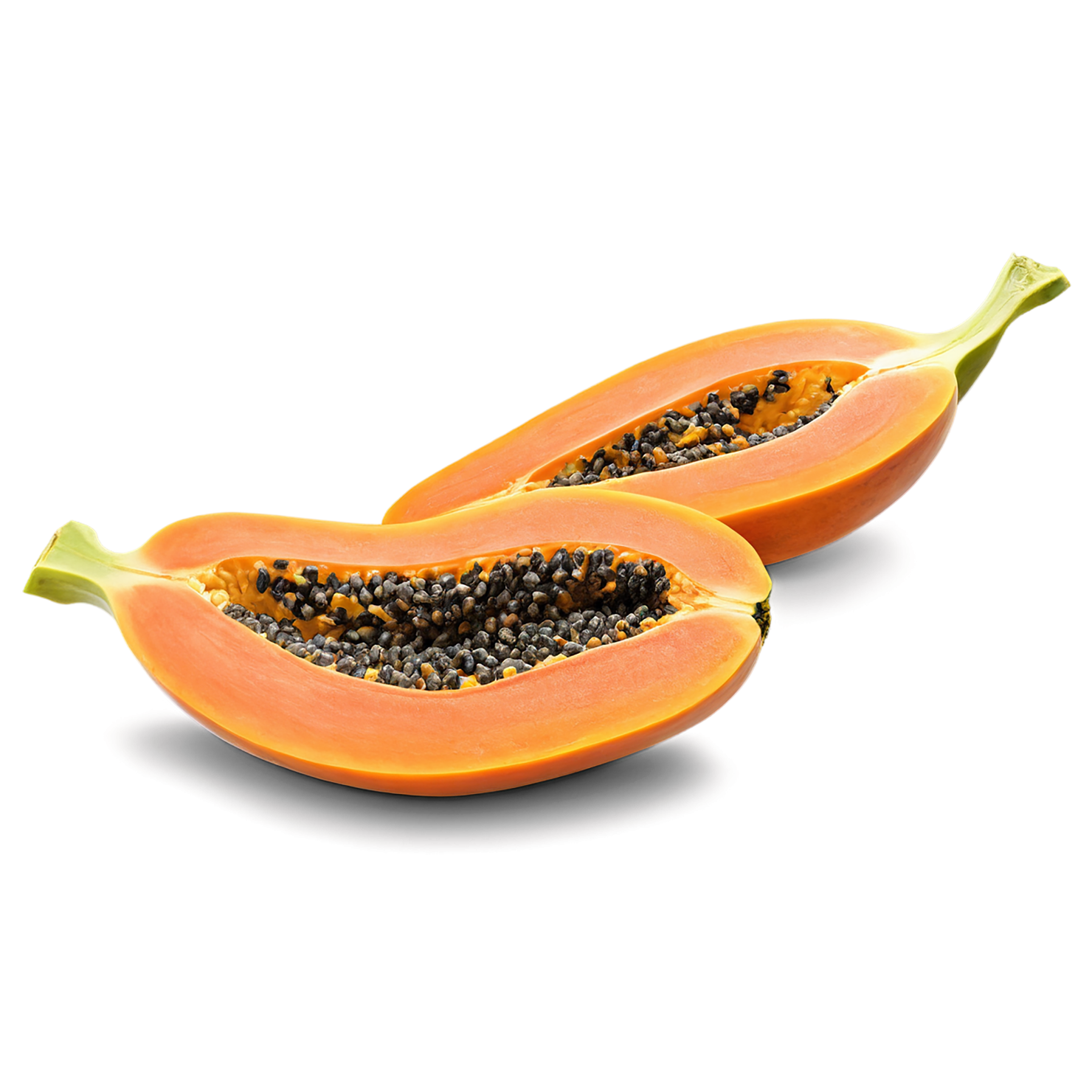 Papaya fruit isolated on transparent background #1335