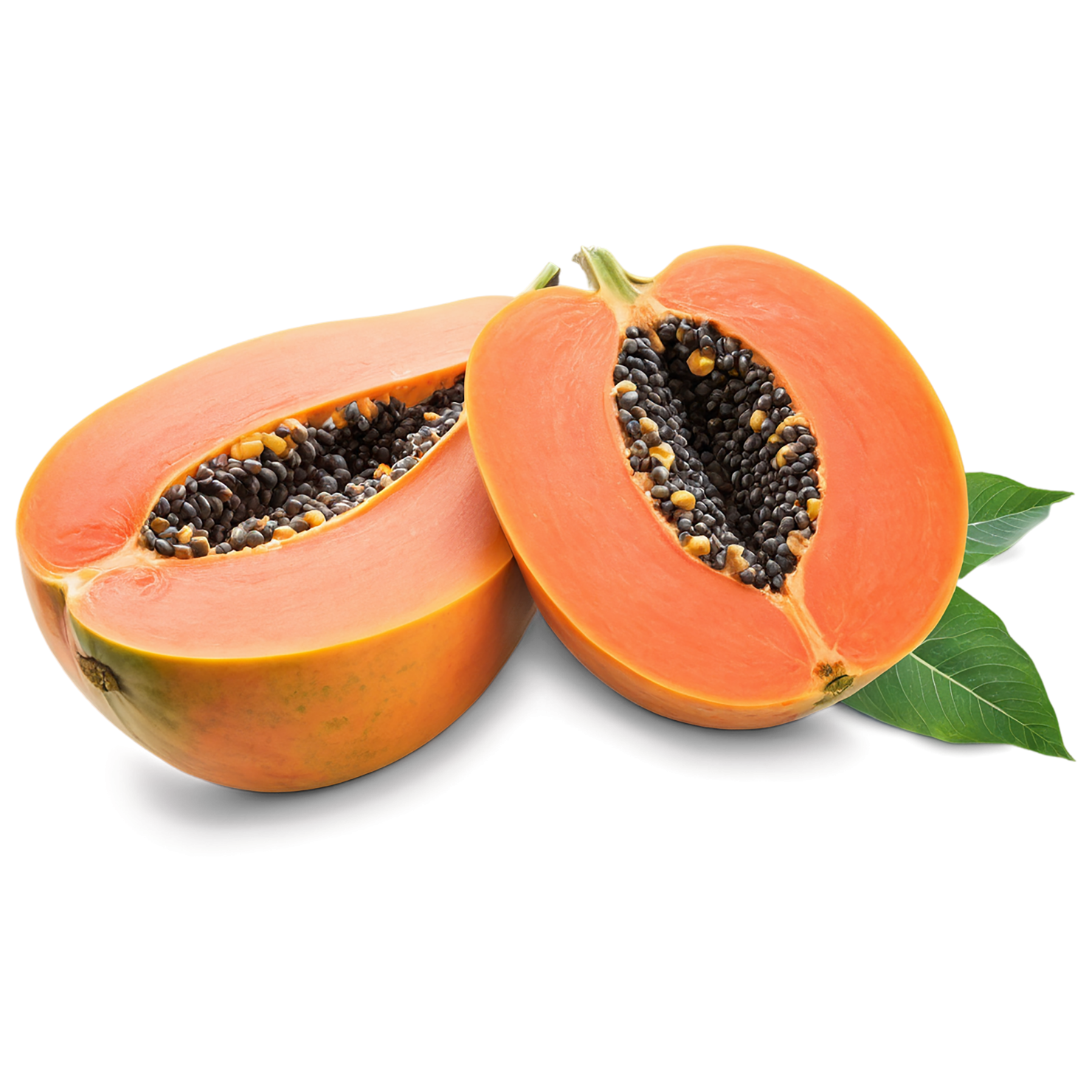 Papaya fruit isolated on transparent background #1337