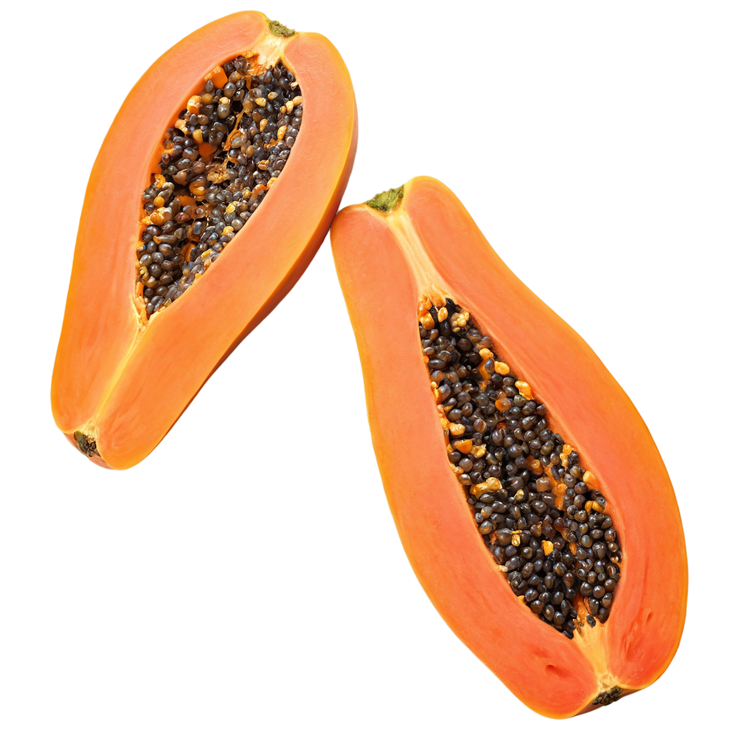 Papaya fruit isolated on transparent background #1339