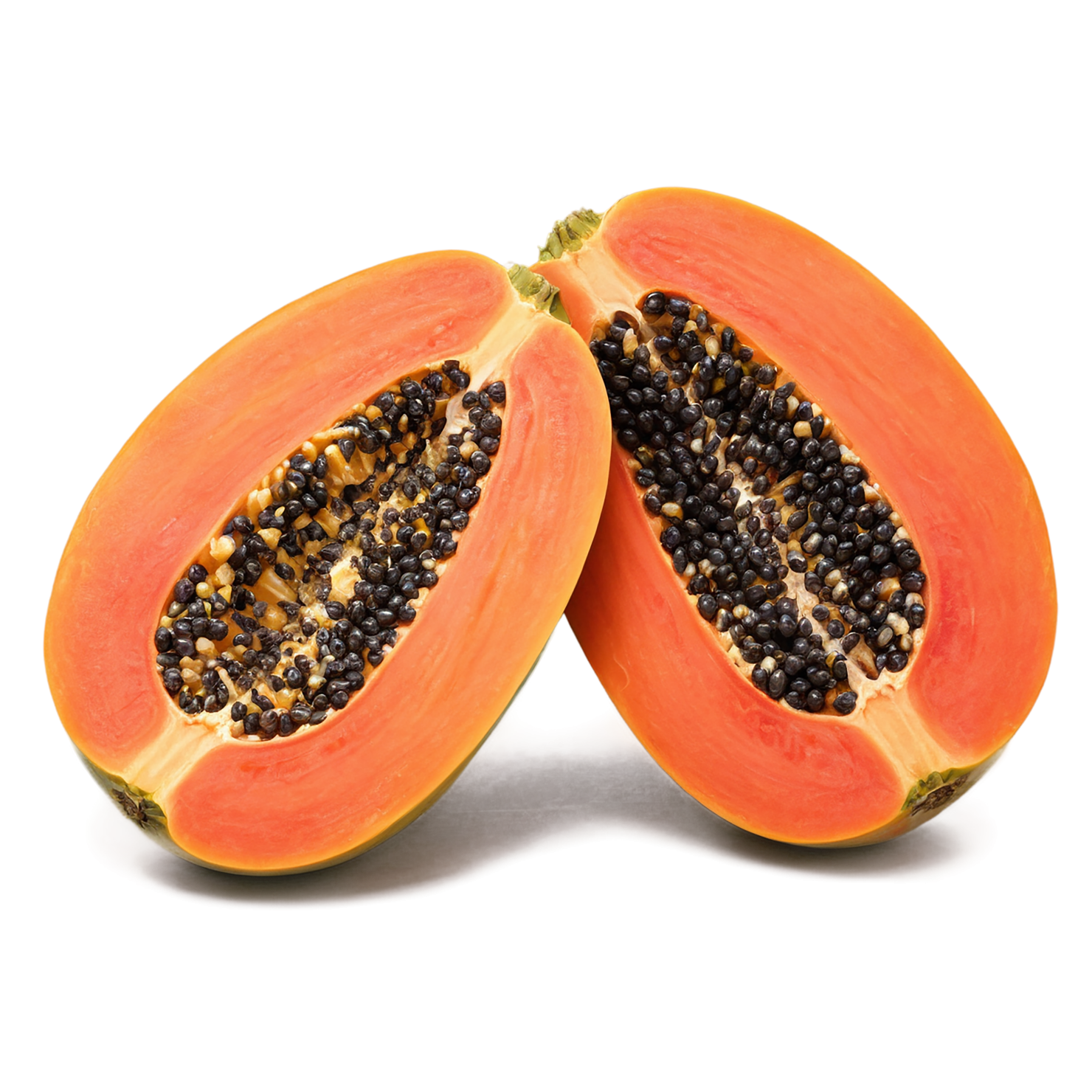 Papaya fruit isolated on transparent background #1340