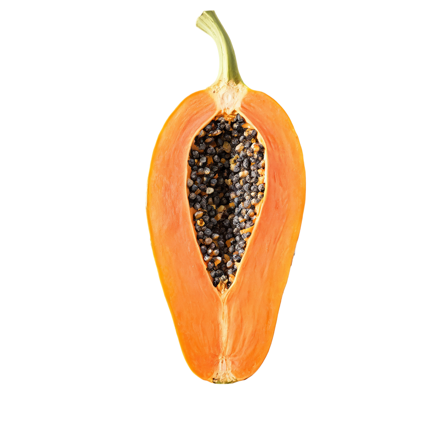 Papaya fruit isolated on transparent background #1343