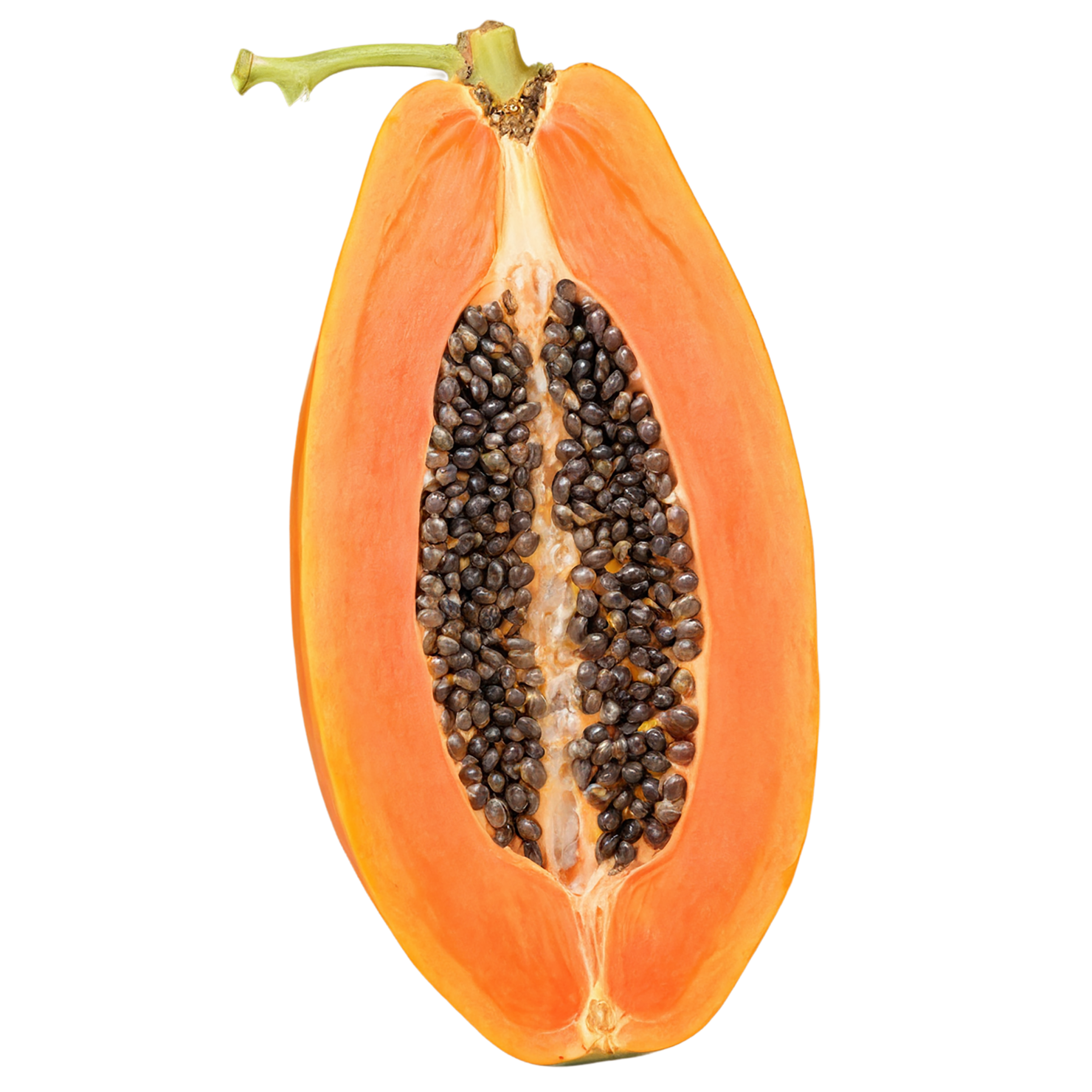 Papaya fruit isolated on transparent background #1350