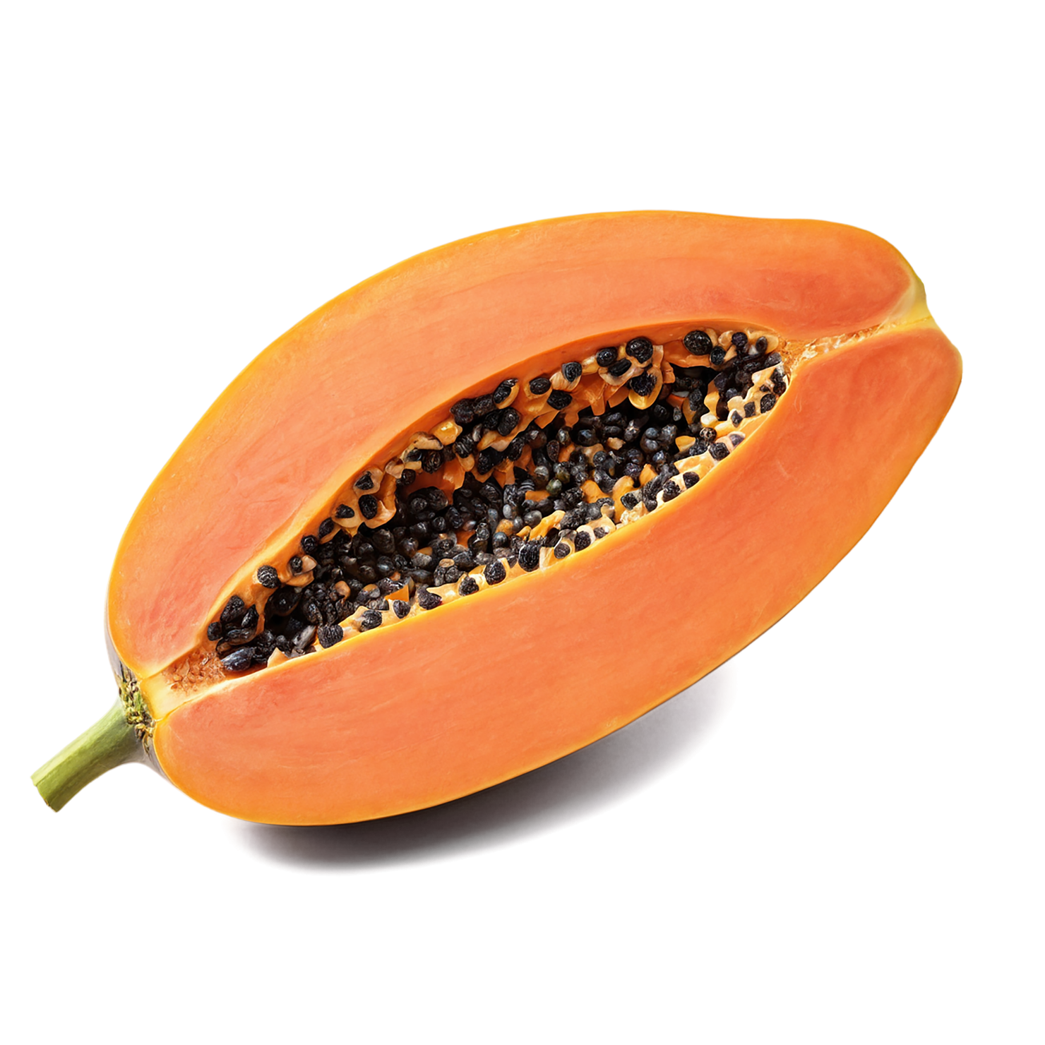 Papaya fruit isolated on transparent background #1353