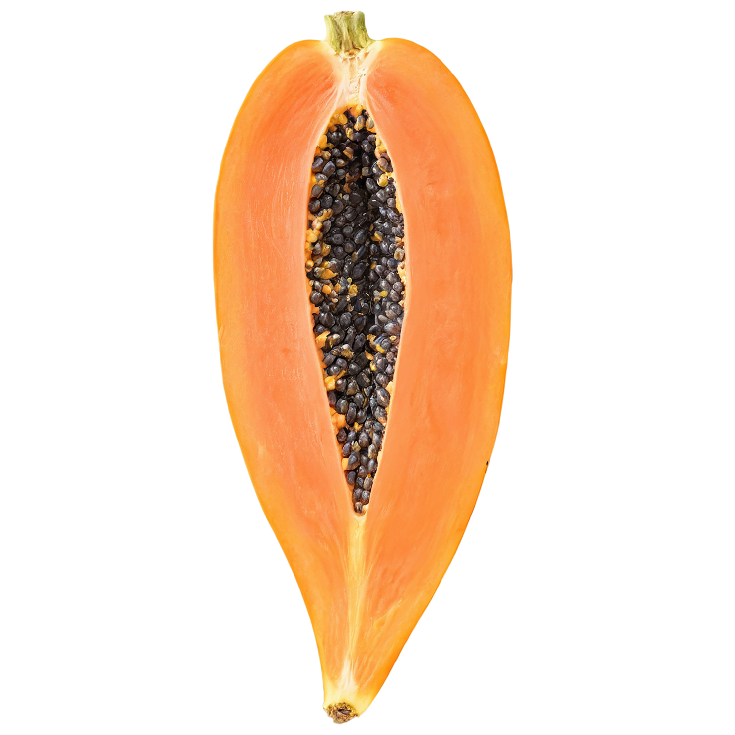 Papaya fruit isolated on transparent background #1356